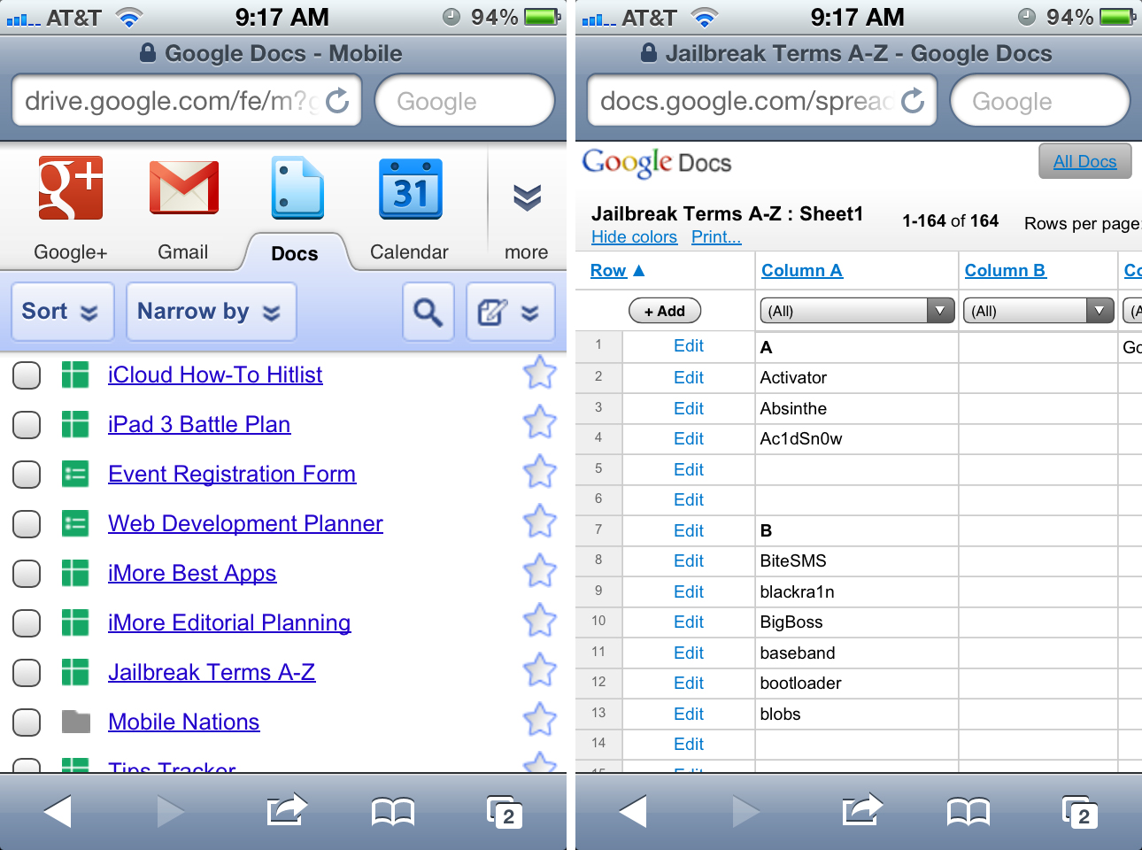 Access Google Drive on your iPhone and iPad via Mobile Safari