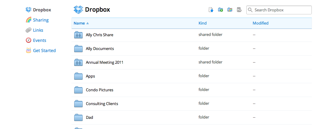 Dropbox on the web doesn't allow file editing the way SkyDrive and Google Drive do