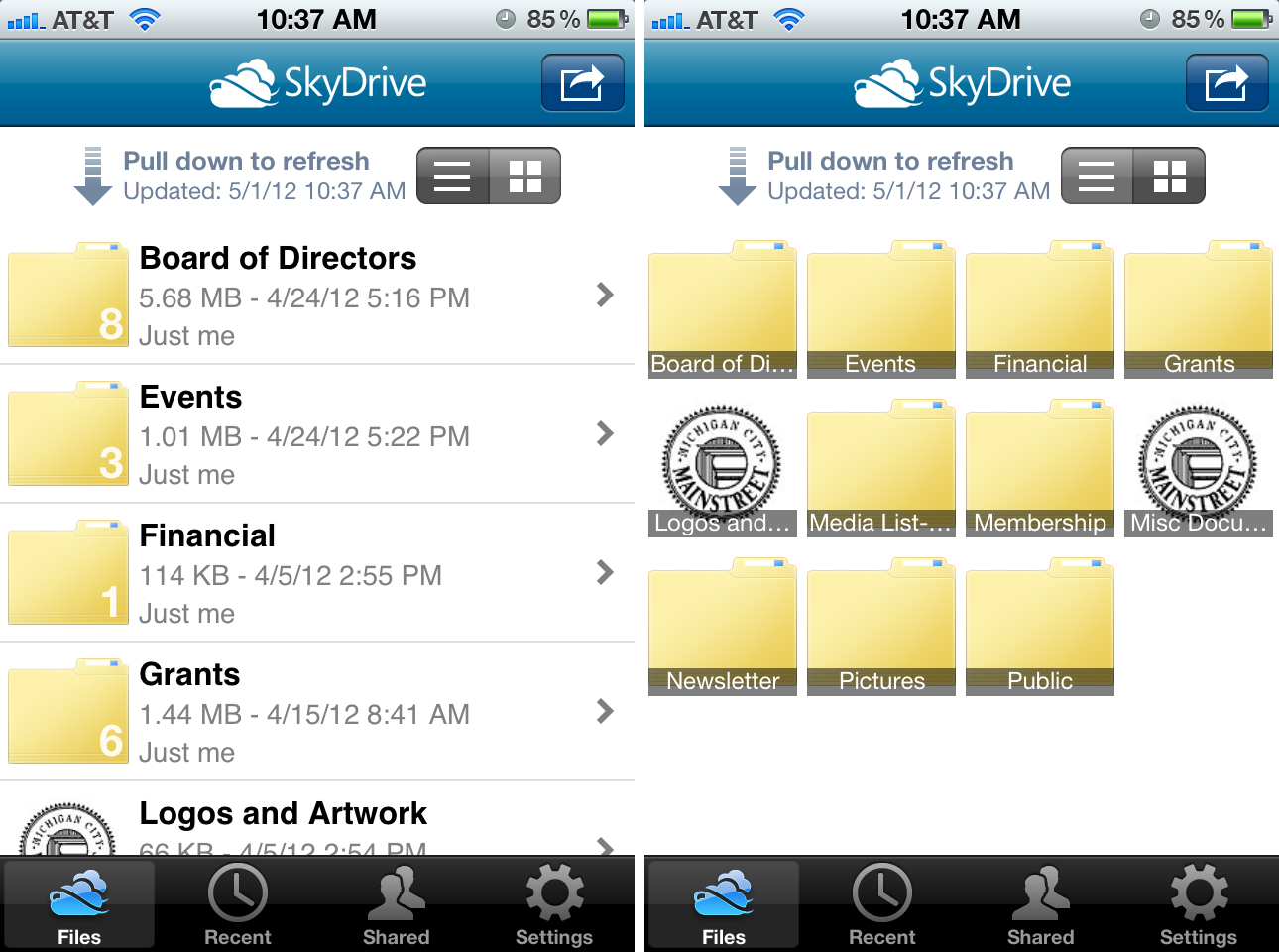 How to access files with SkyDrive for iPhone and iPad