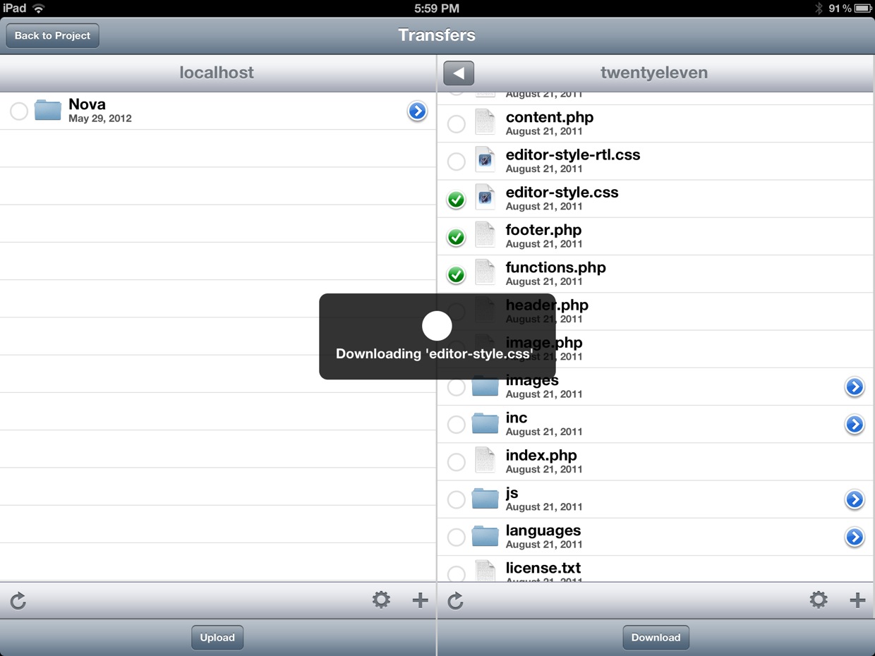 Gusto for iPad workflow
