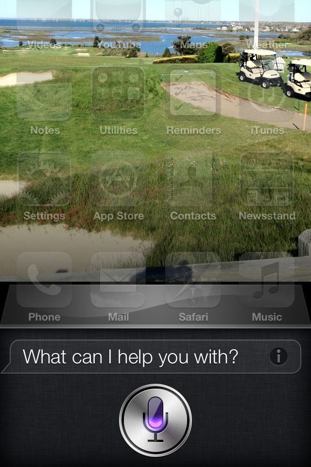 Начальный экран Siri