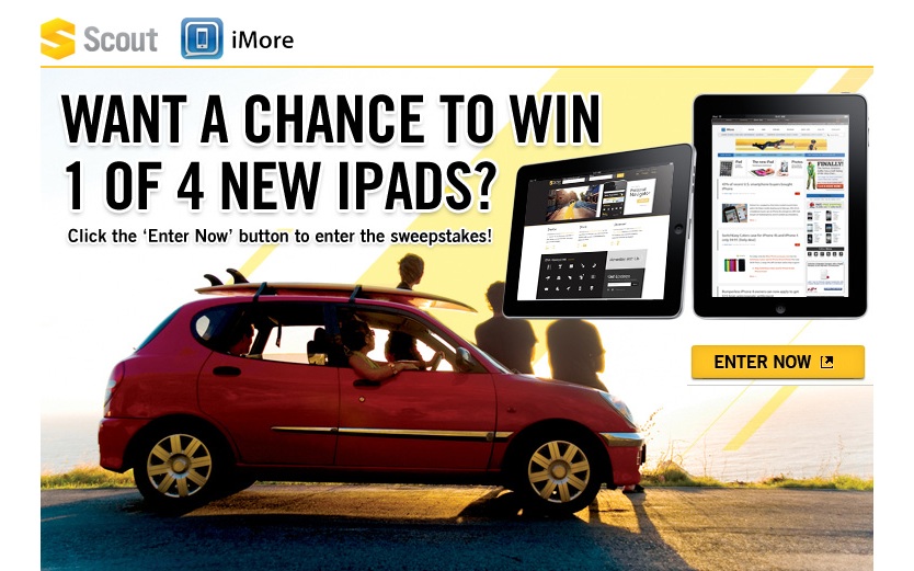 Want a chance to win 1 of 4 new iPads?