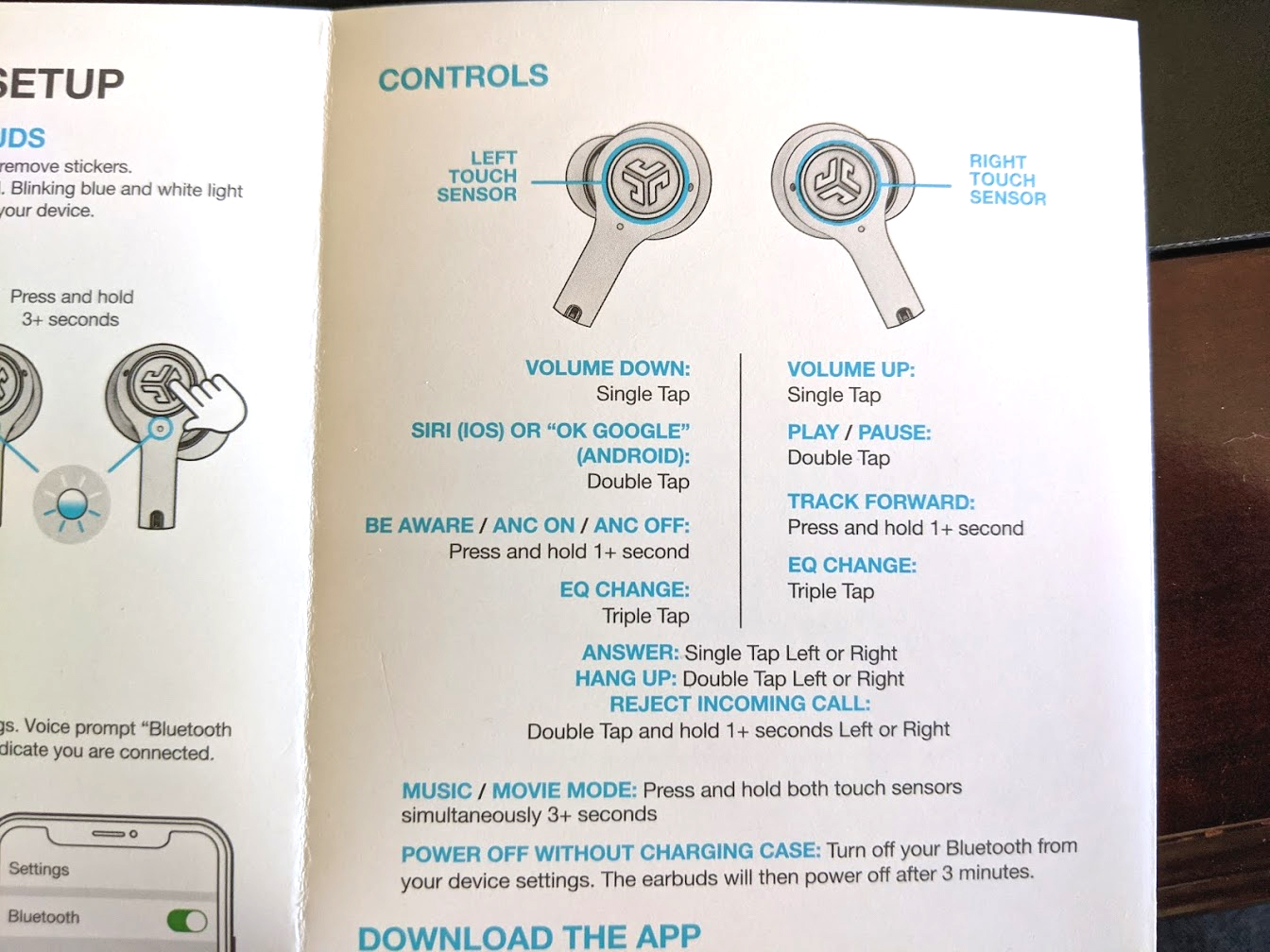 Jlab Epic Air Anc Earbuds Manual