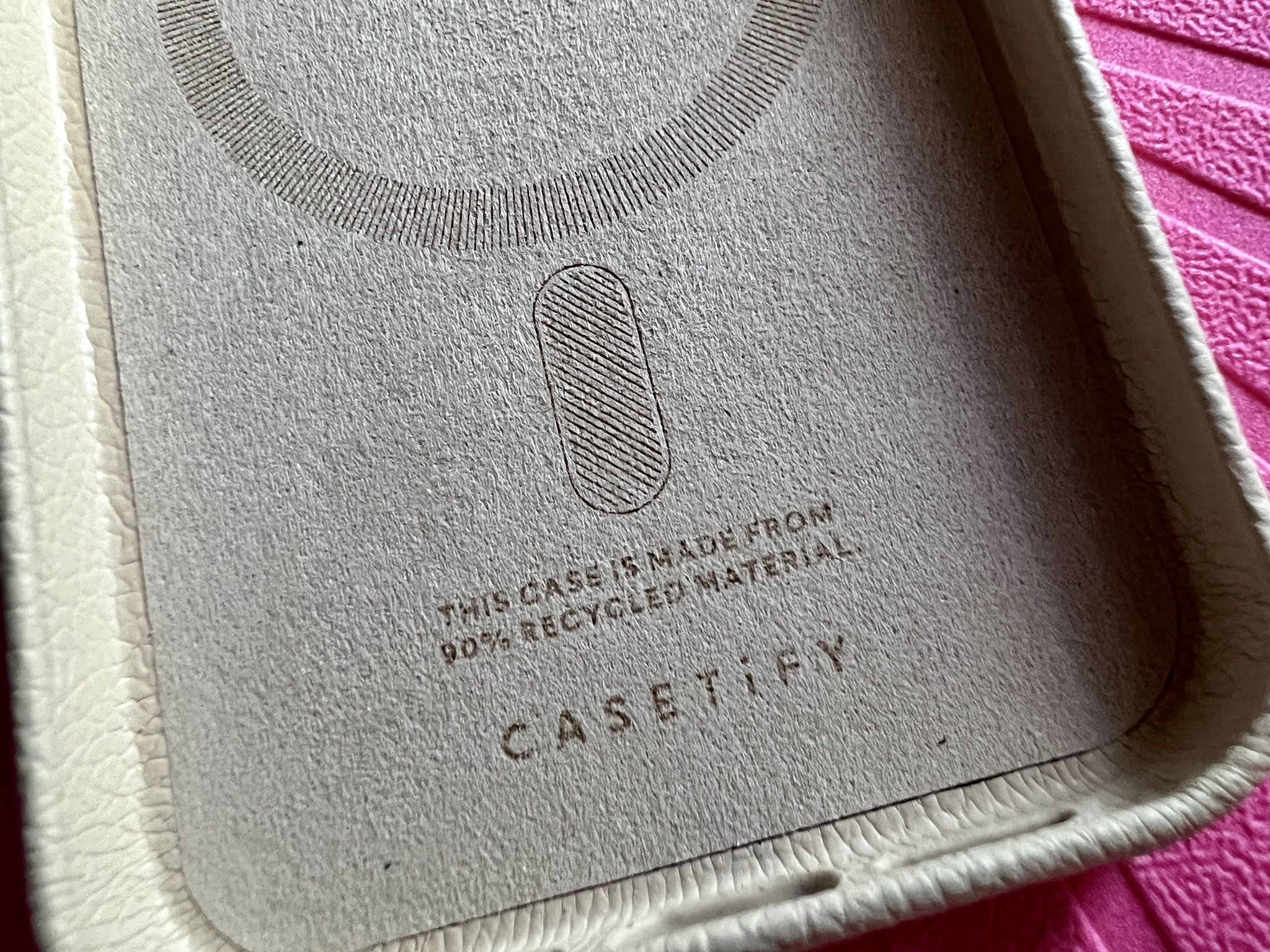 Casetify Magsafe Leather Case Mickey Mouse Lining