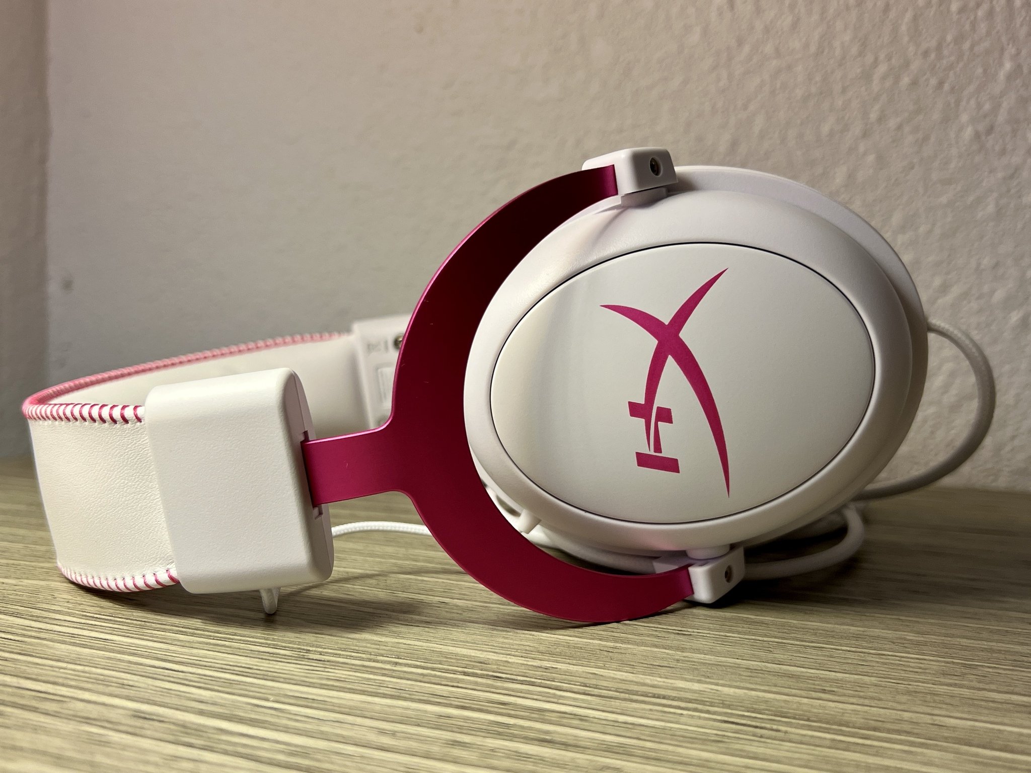 Hyperx Cloud Ii Wired Headset Pink White Side View