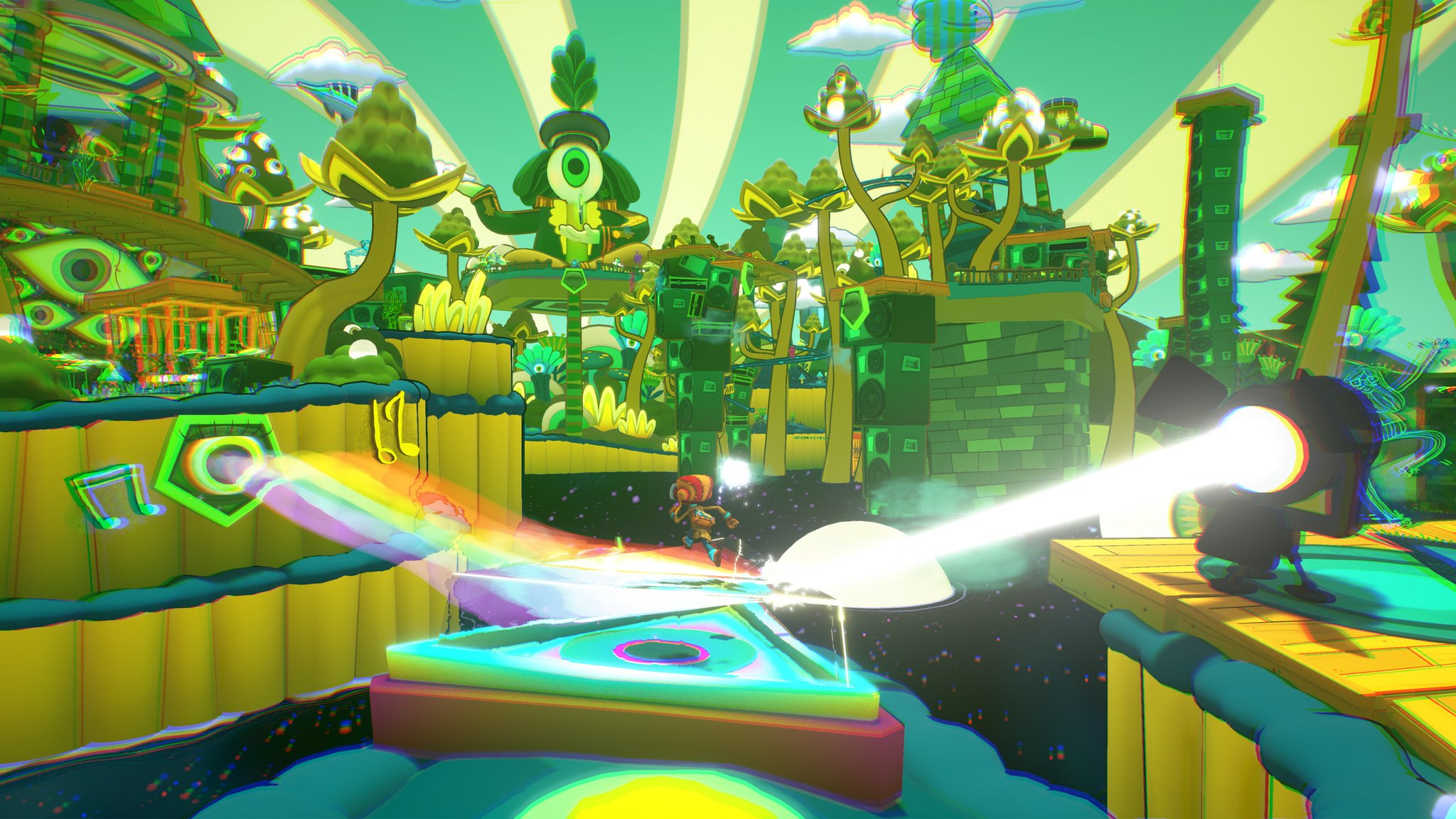 In Psychonauts 2, you'll trip through a psychedelic rock n' roll landscape to help a disembodied mind reunite with his senses.