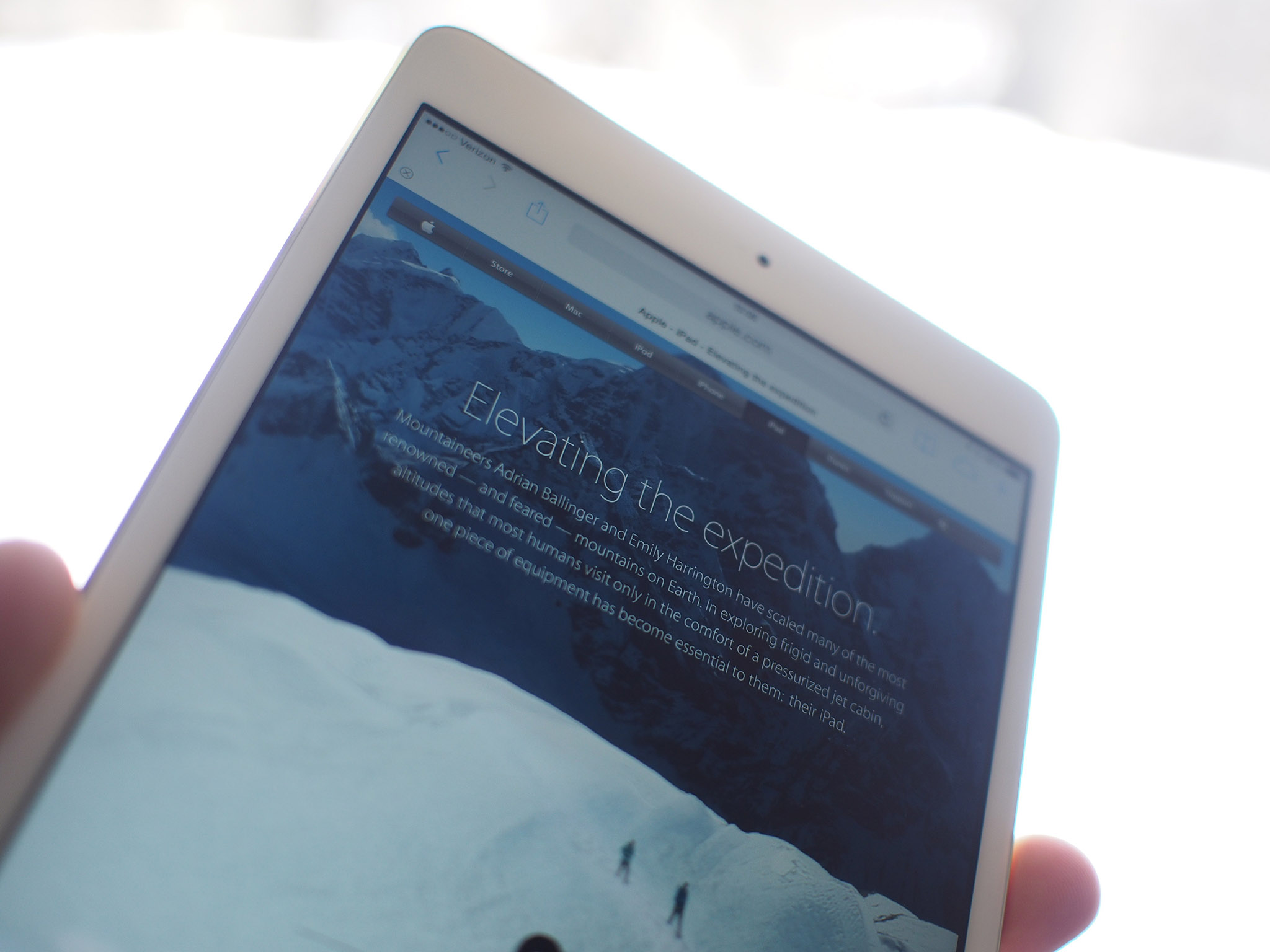 Apple takes the iPad to a new summit
