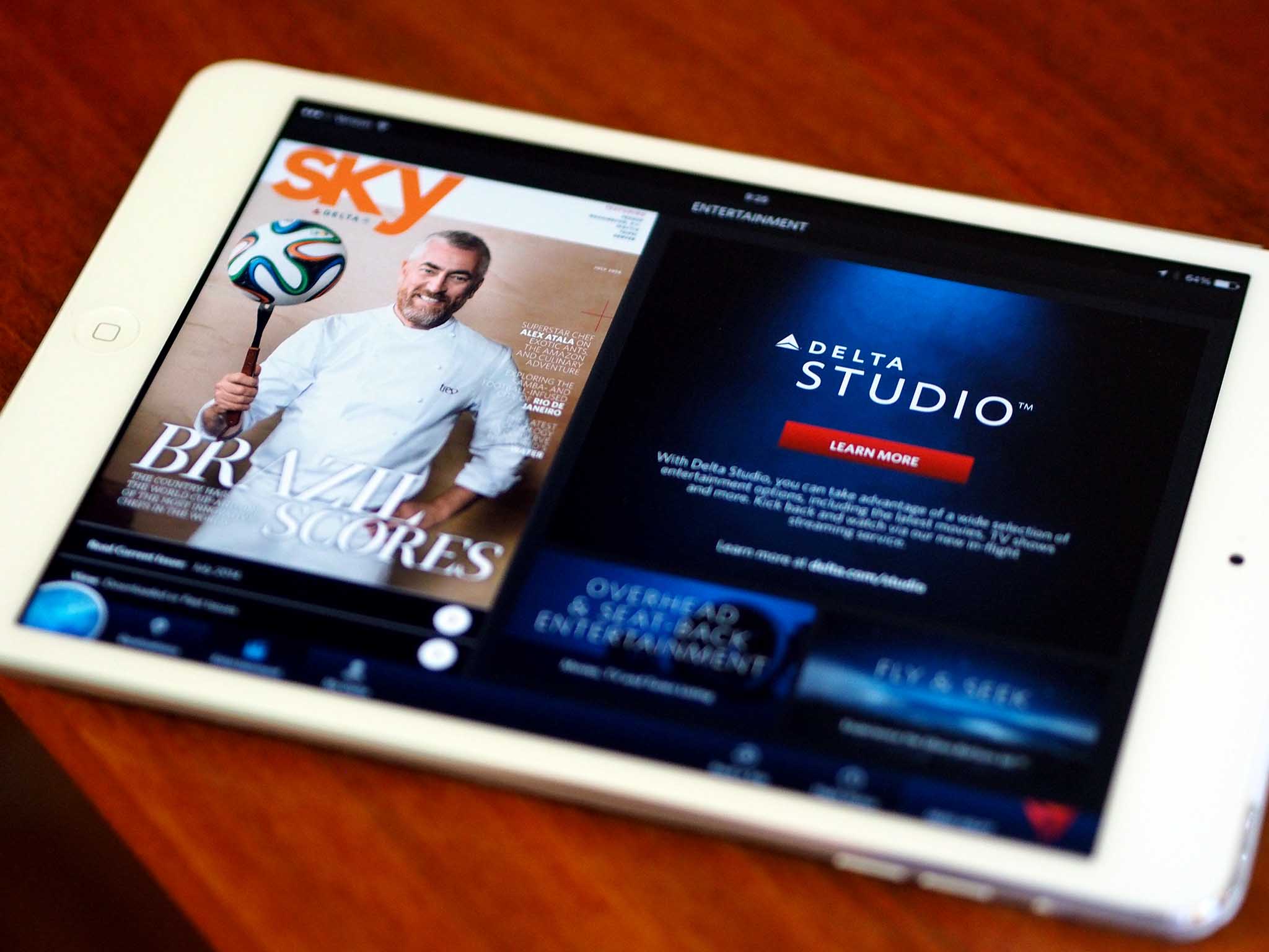 Stream movies on your iPad at 30,000 feet