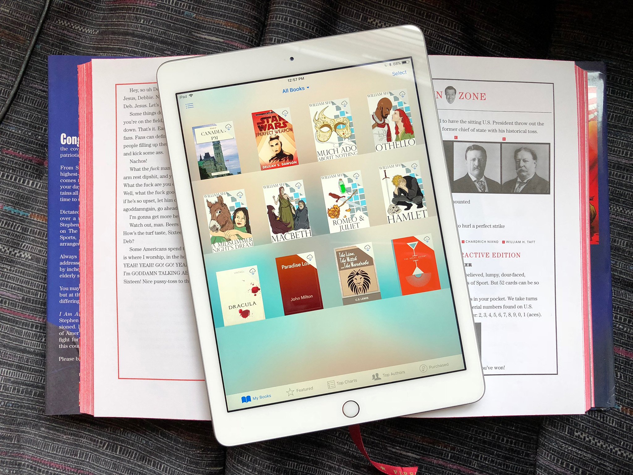 Héroe de la aplicación de lectura electrónica para iPad