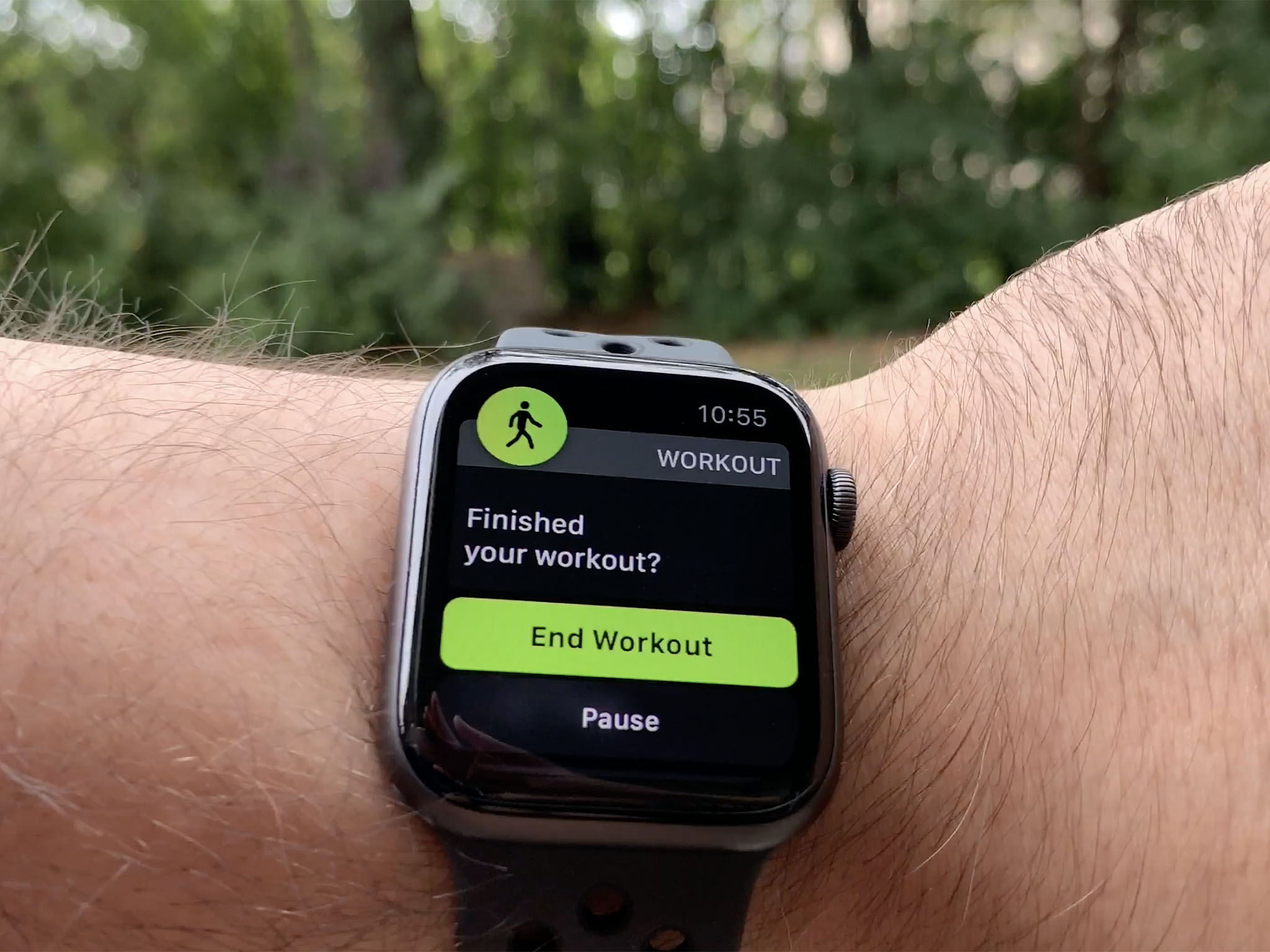 Apple Watch S4: автоматическое определение окончания тренировки