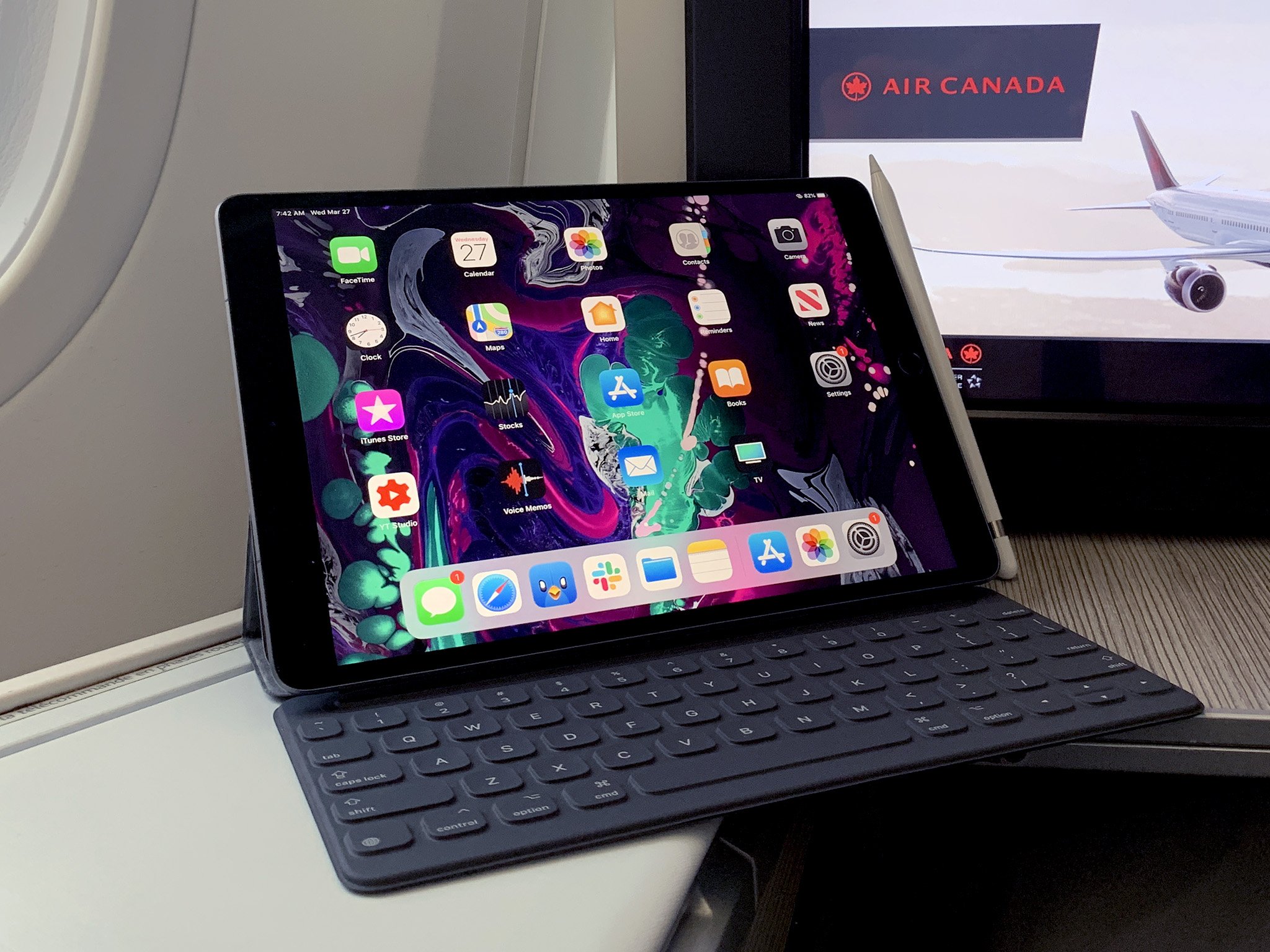 iPad Air 3 with Apple Pencil and Smart Keyboard