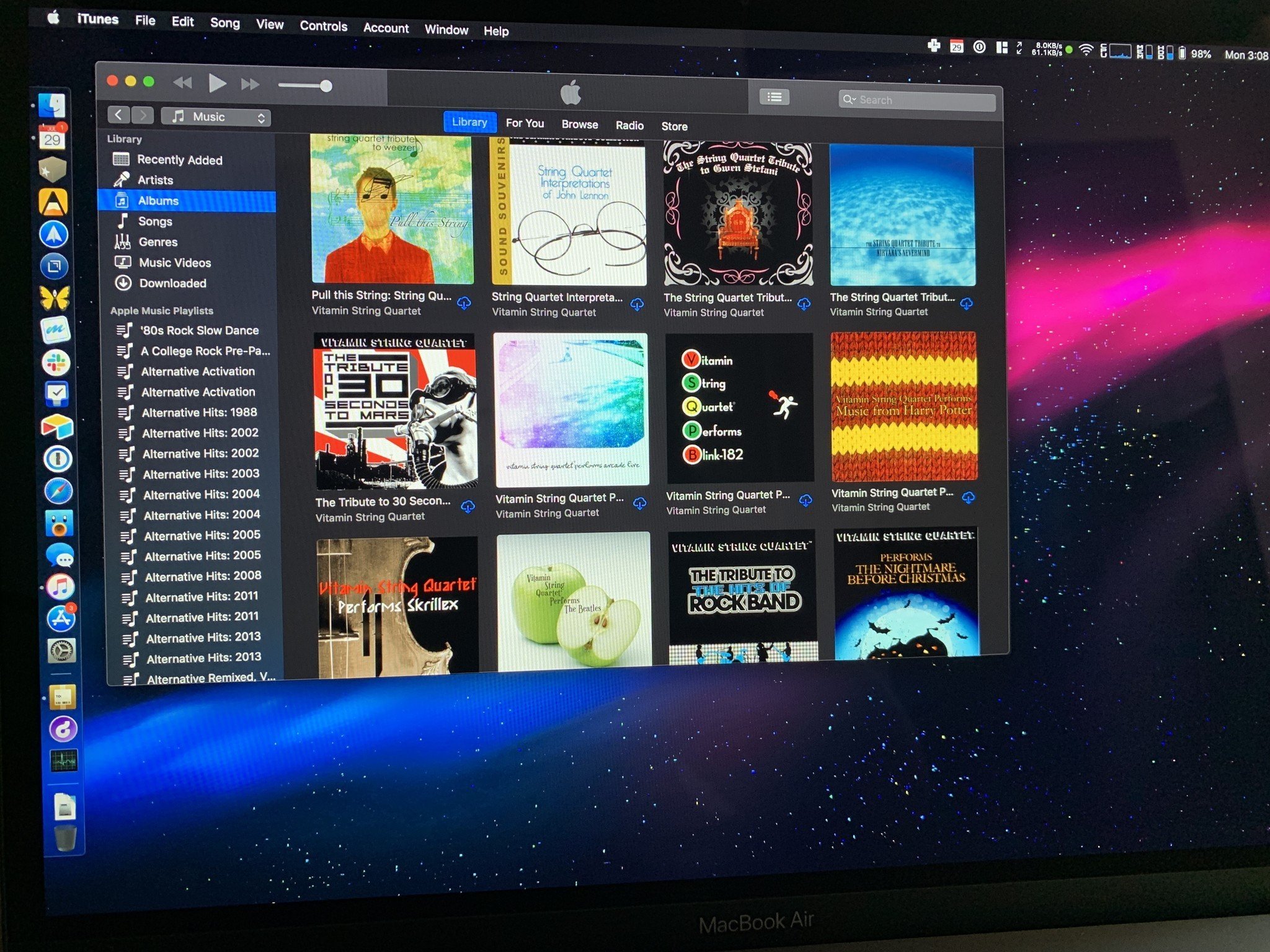 MacBook Air with iTunes and iCloud Music Library