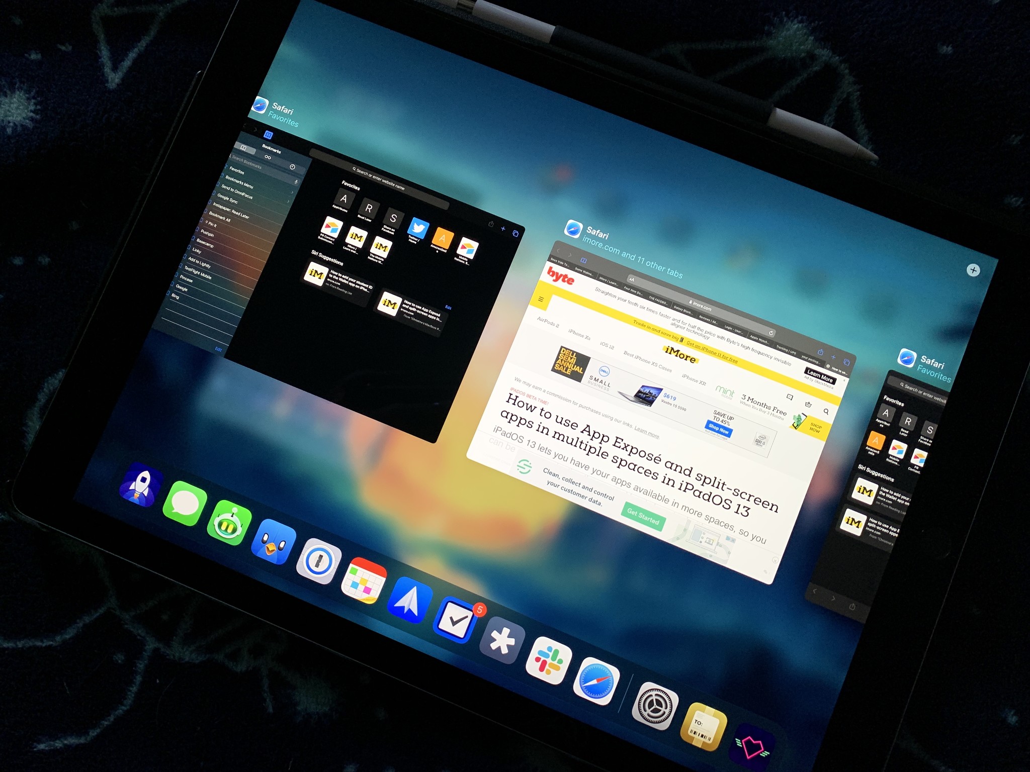 iPad Pro 12.9 with App Exposé