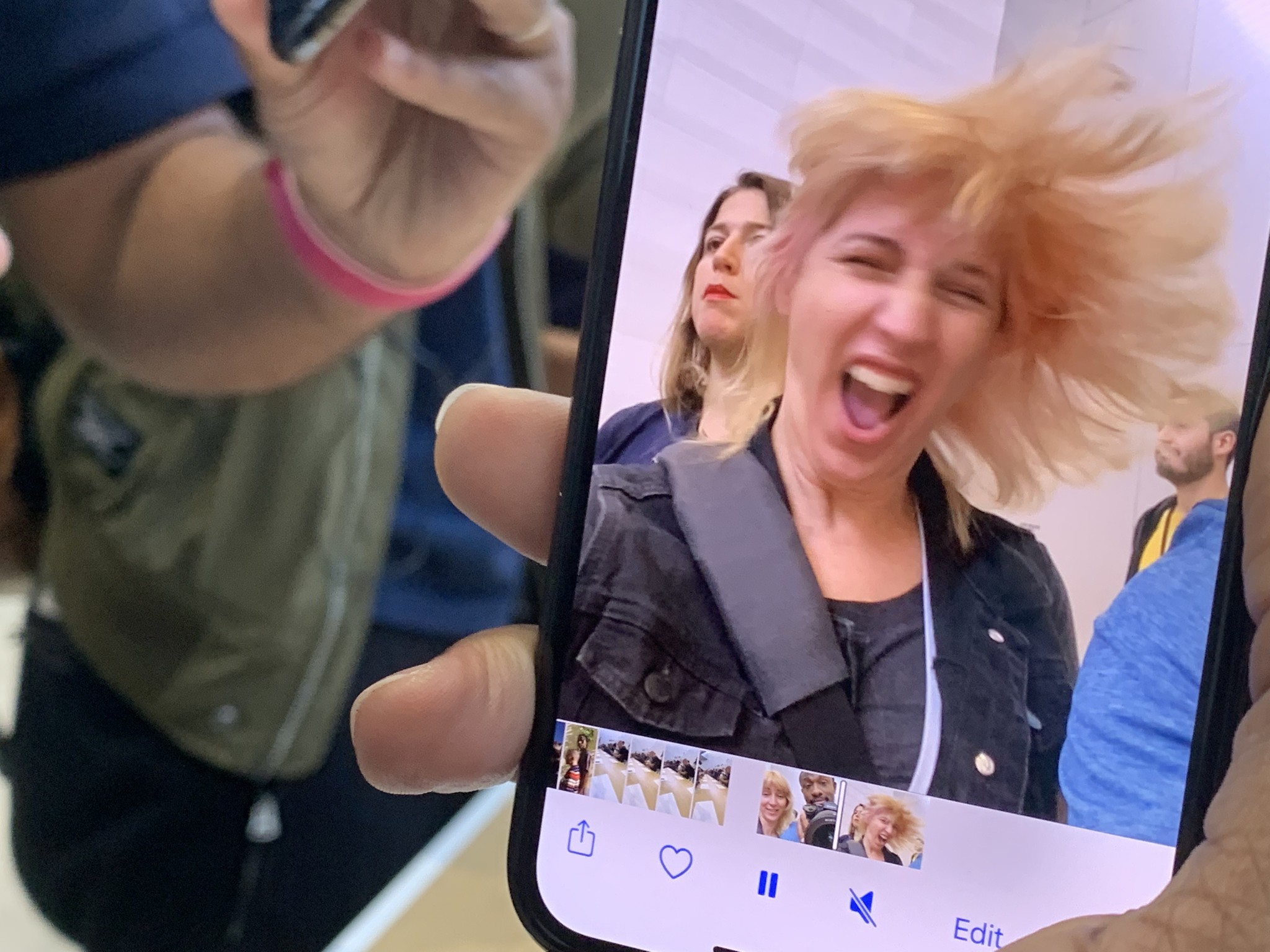 Doin' a "Slo-fie" at the Apple Event in September