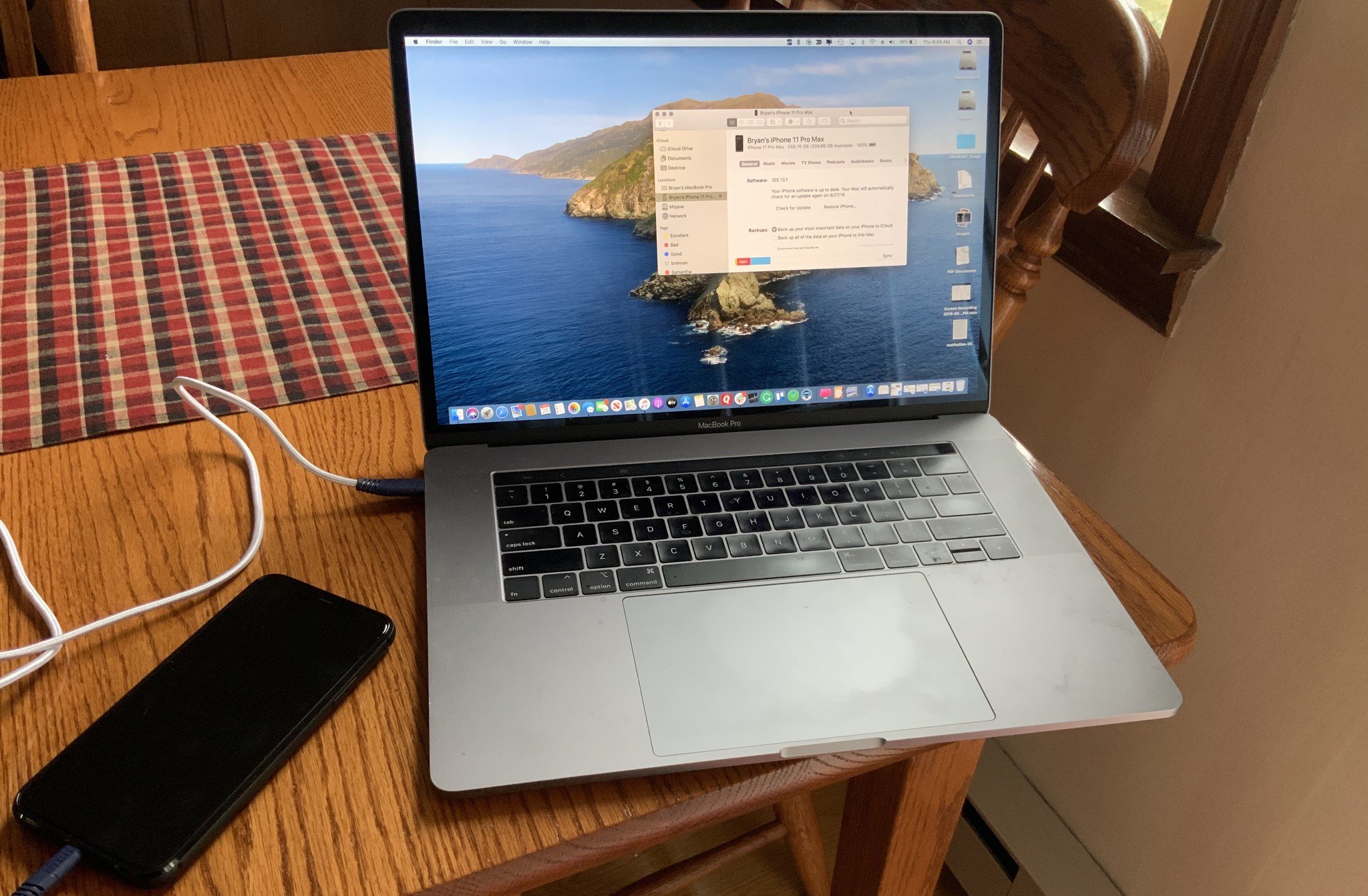 syncing apple phone to macbook pro