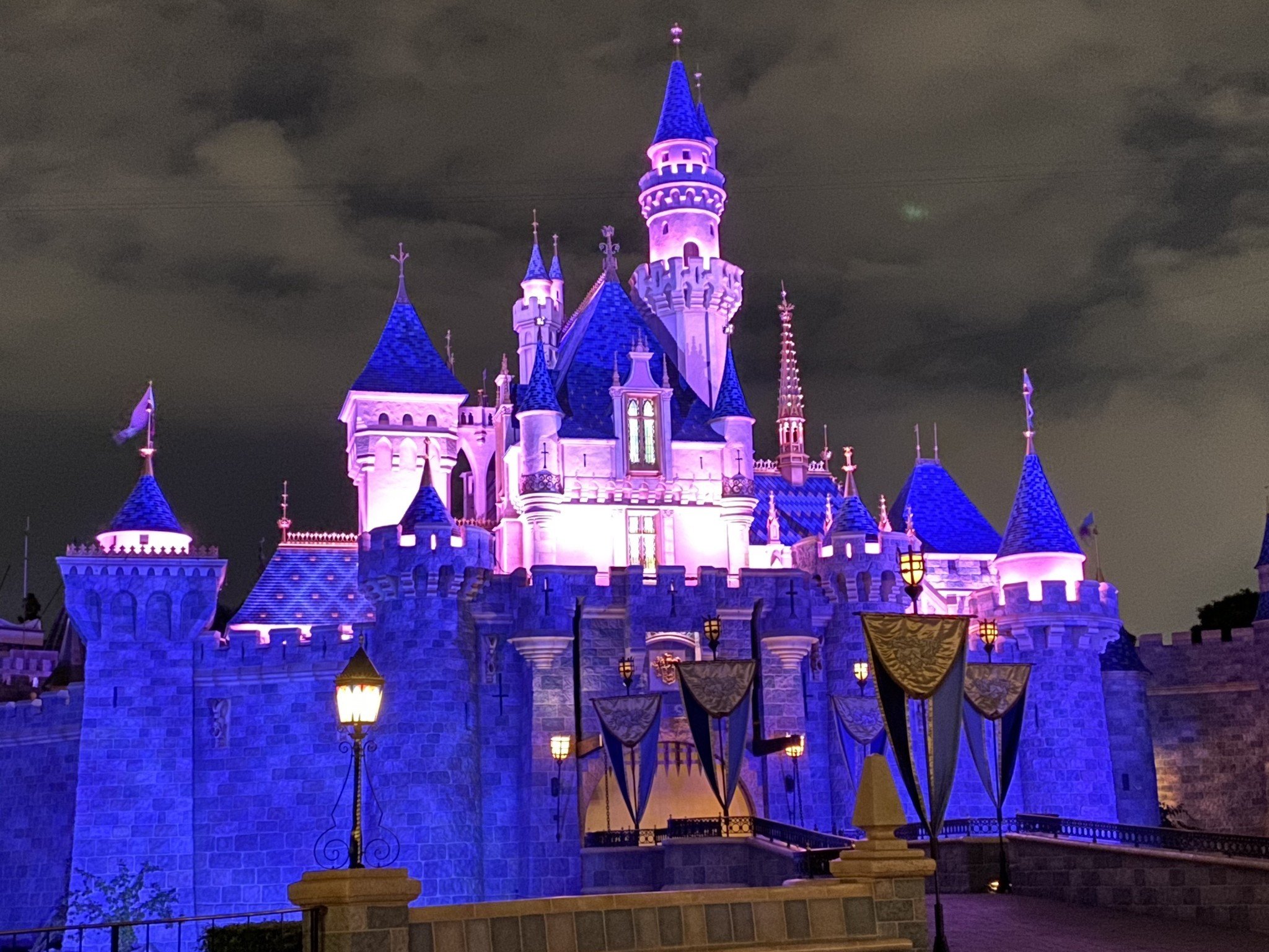 Sleeping Beauty's Castle night mode
