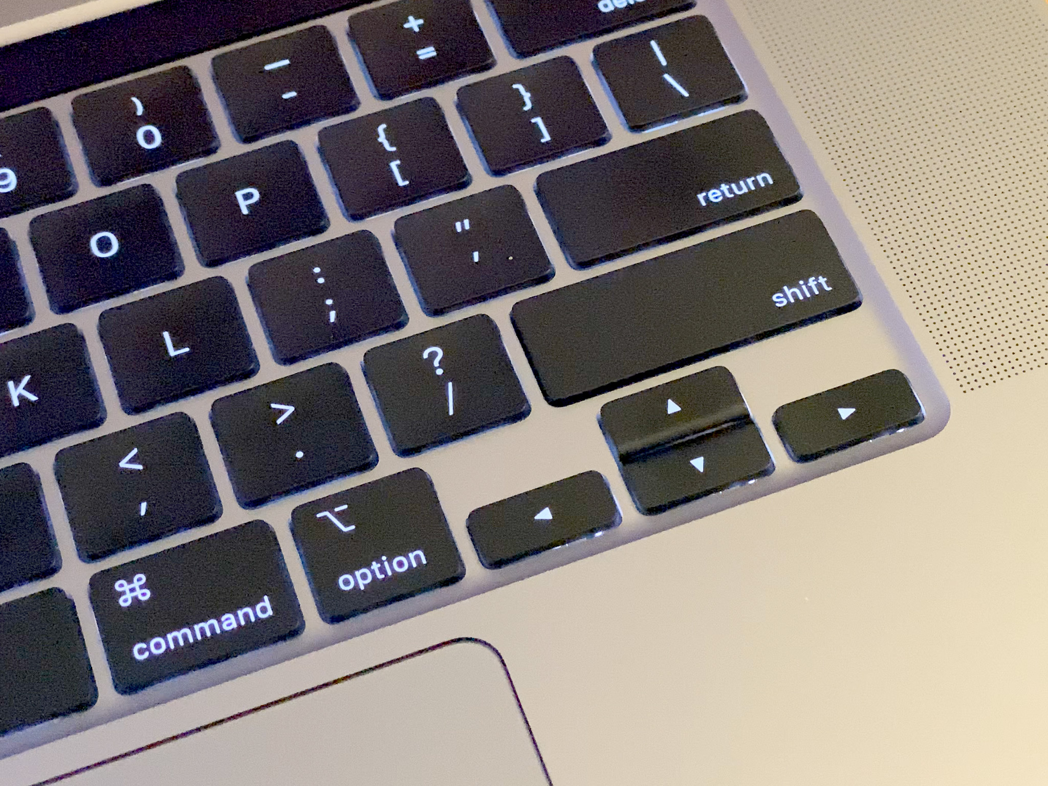 16-inch MacBook Pro Arrow Keys