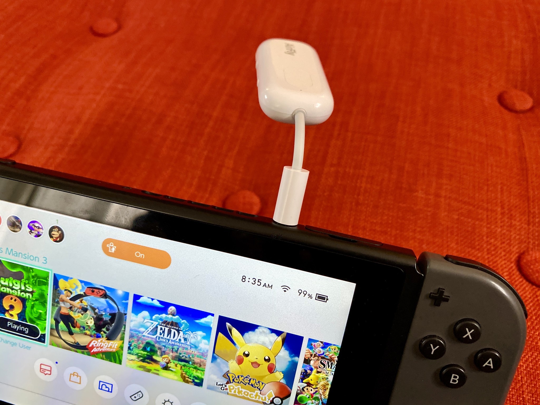 AirFly Pro with Nintendo Switch