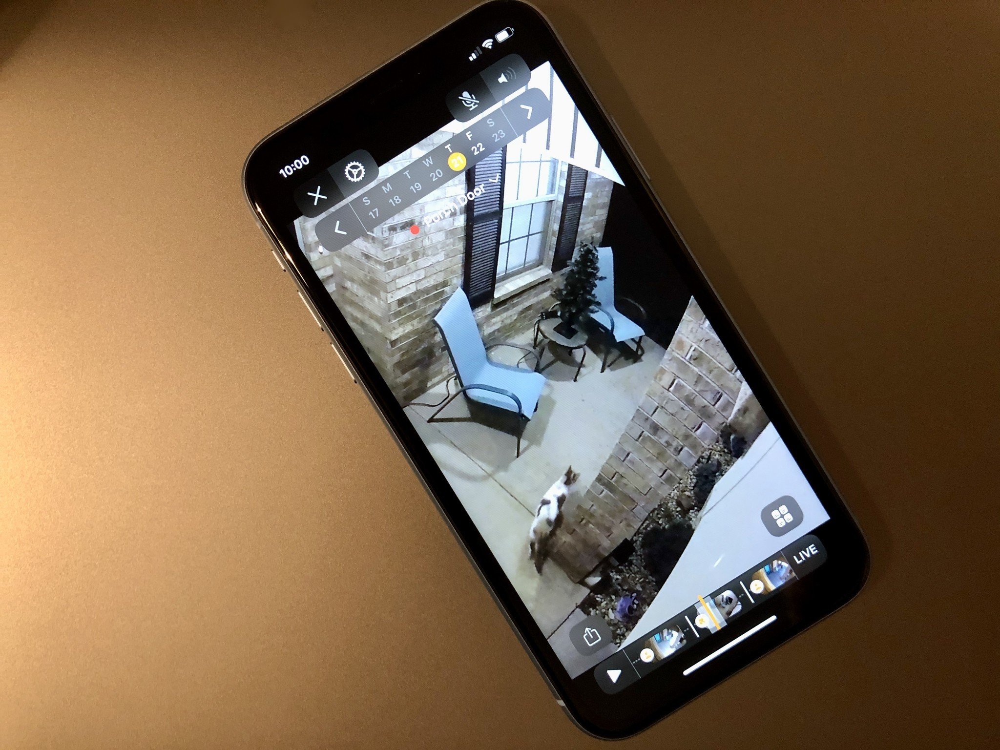 iPhone depicting HomeKit Secure Video recording