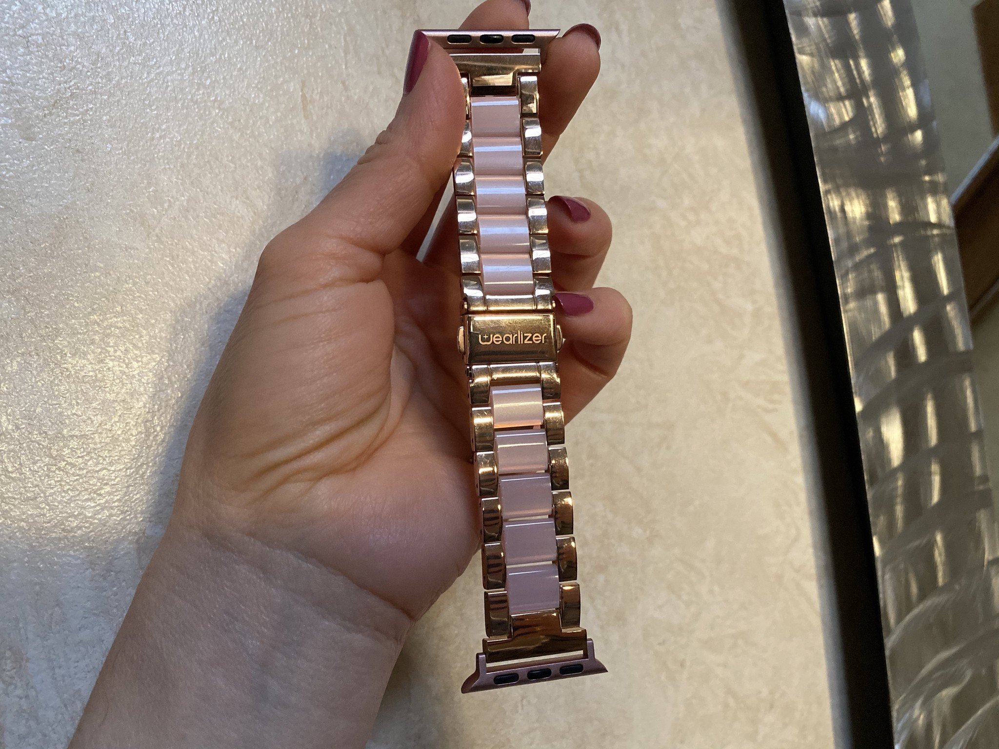 Wearlizer Stainless Steel and Resin Apple Watch Band