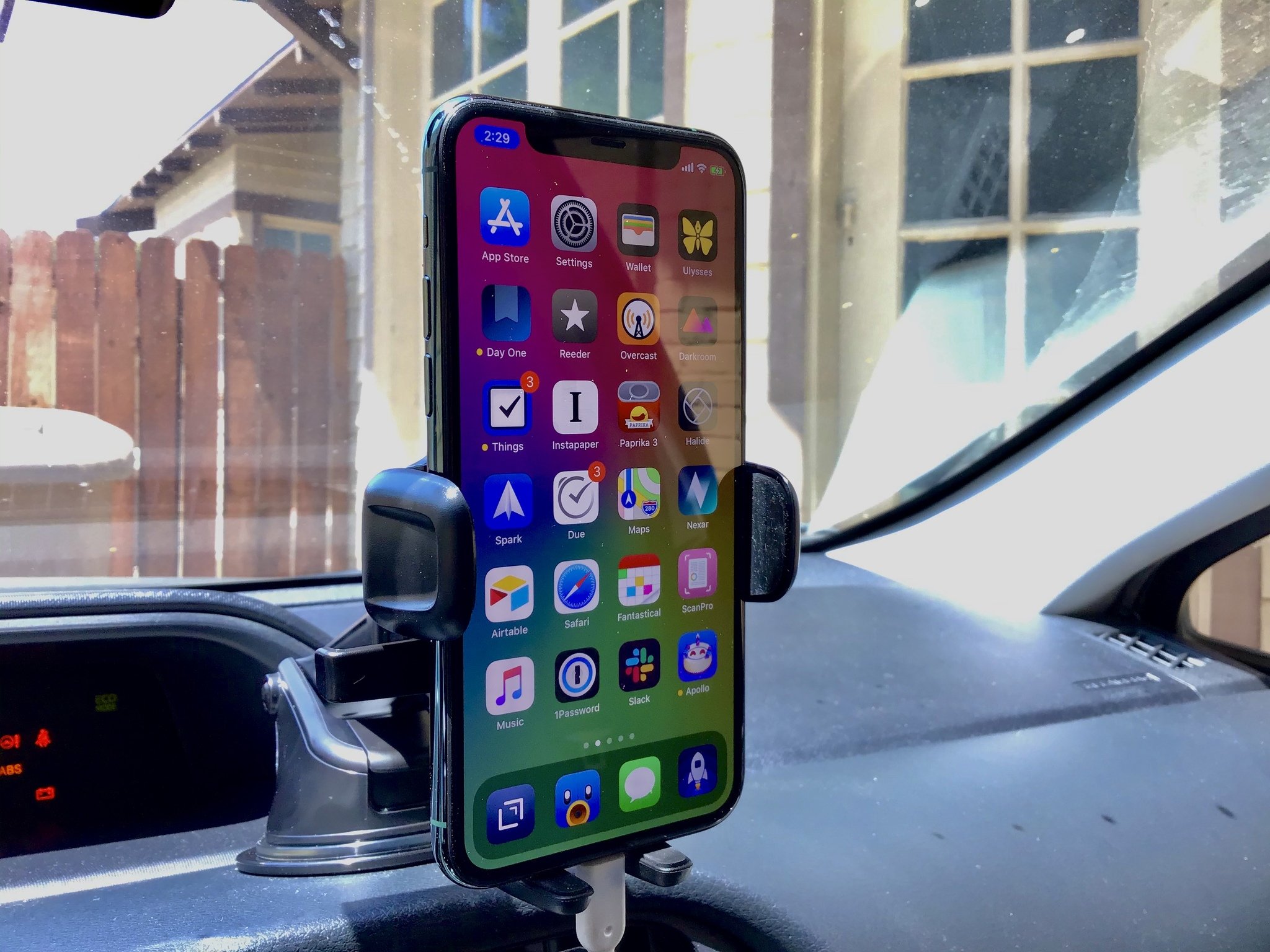 Men Birthday Black Small Father’s Day Stable Lightweight Secure Air Vent Clip Charging Compatible with all Iphones and Android etc Slim AR Car Phone Mount Holder Women Driver Hands free