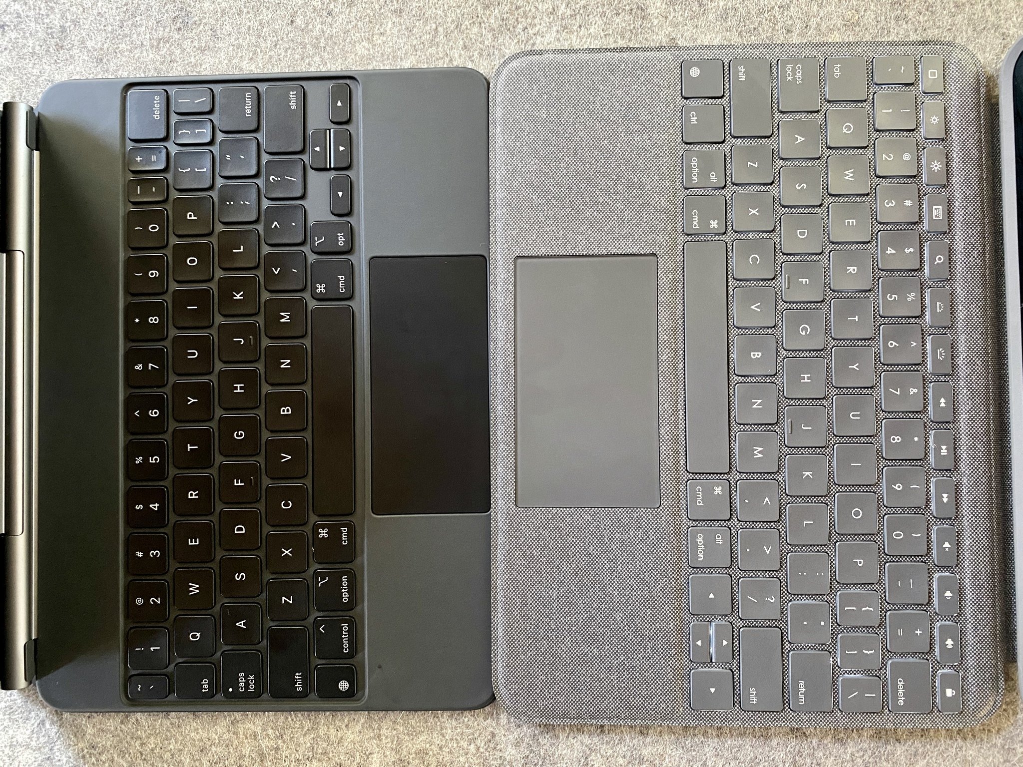 Logitech Folio Touch Keyboard Compare Magic Keyboard