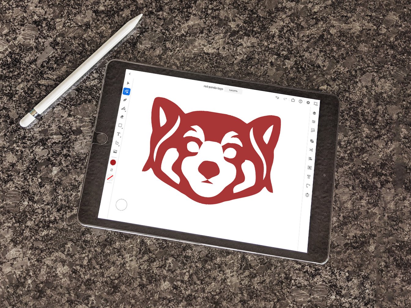 Red Panda Logo Ai Ipad