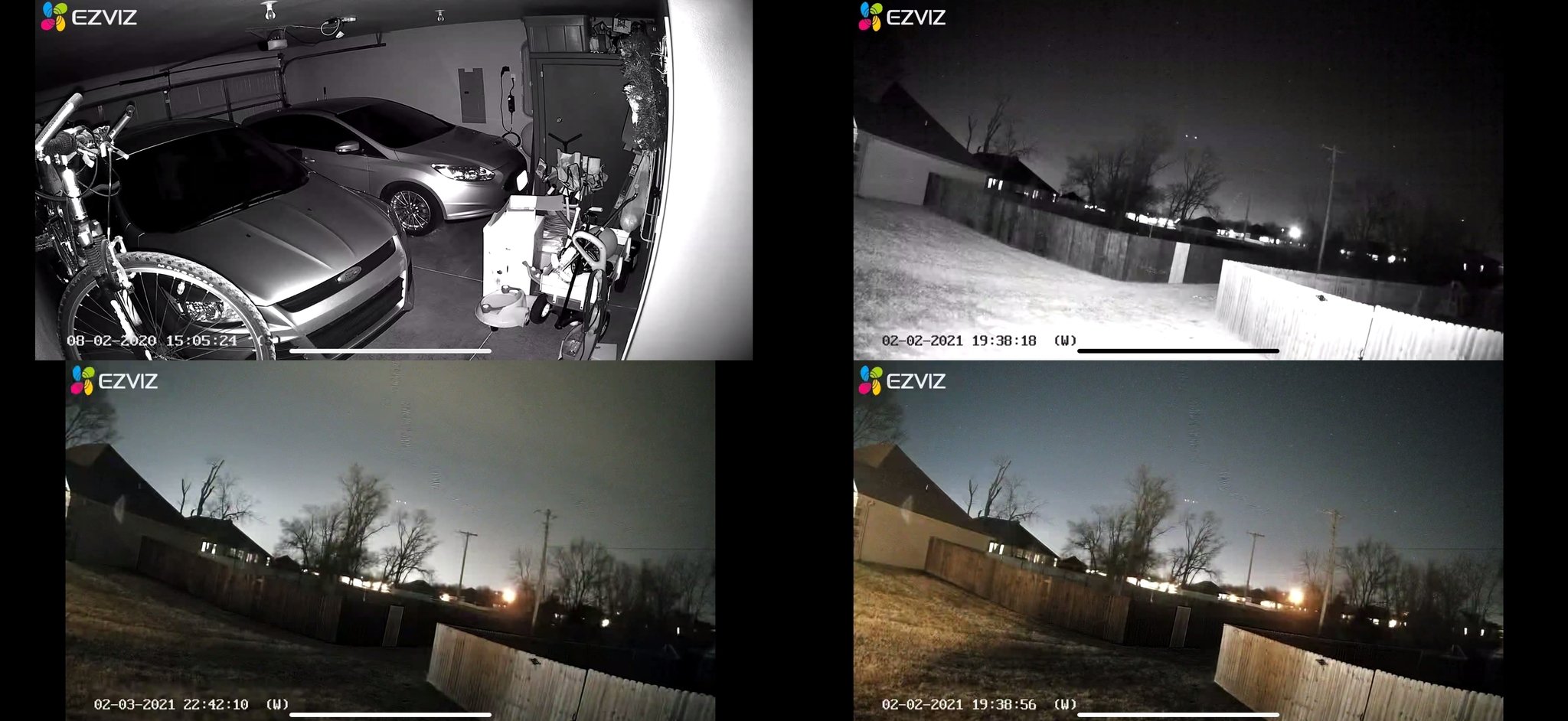 Ezviz C3x Outdoor Camera Review Night Vision Views