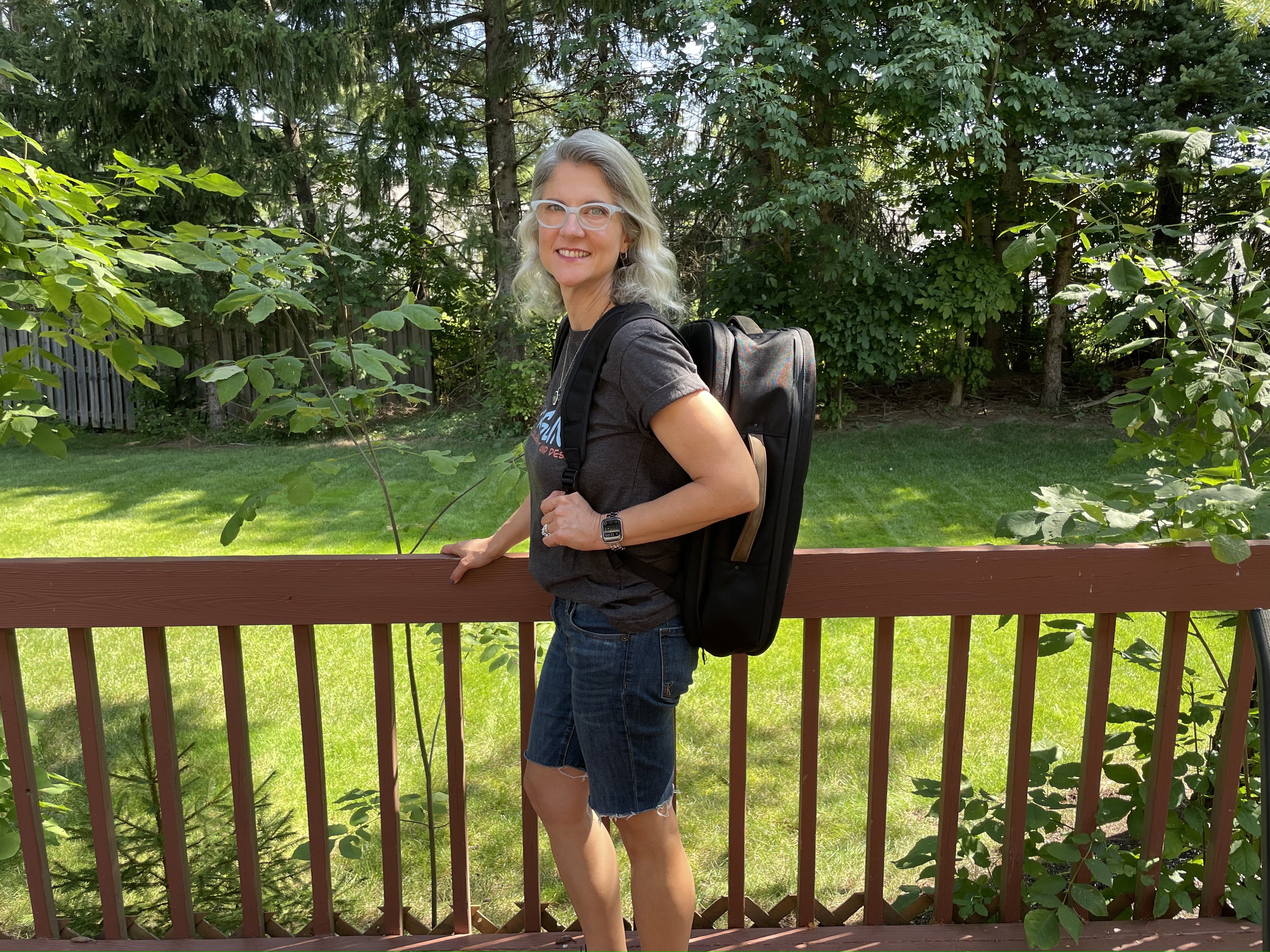 Waterfield Air Travel Backpack Lifestyle Wearing As Backpack