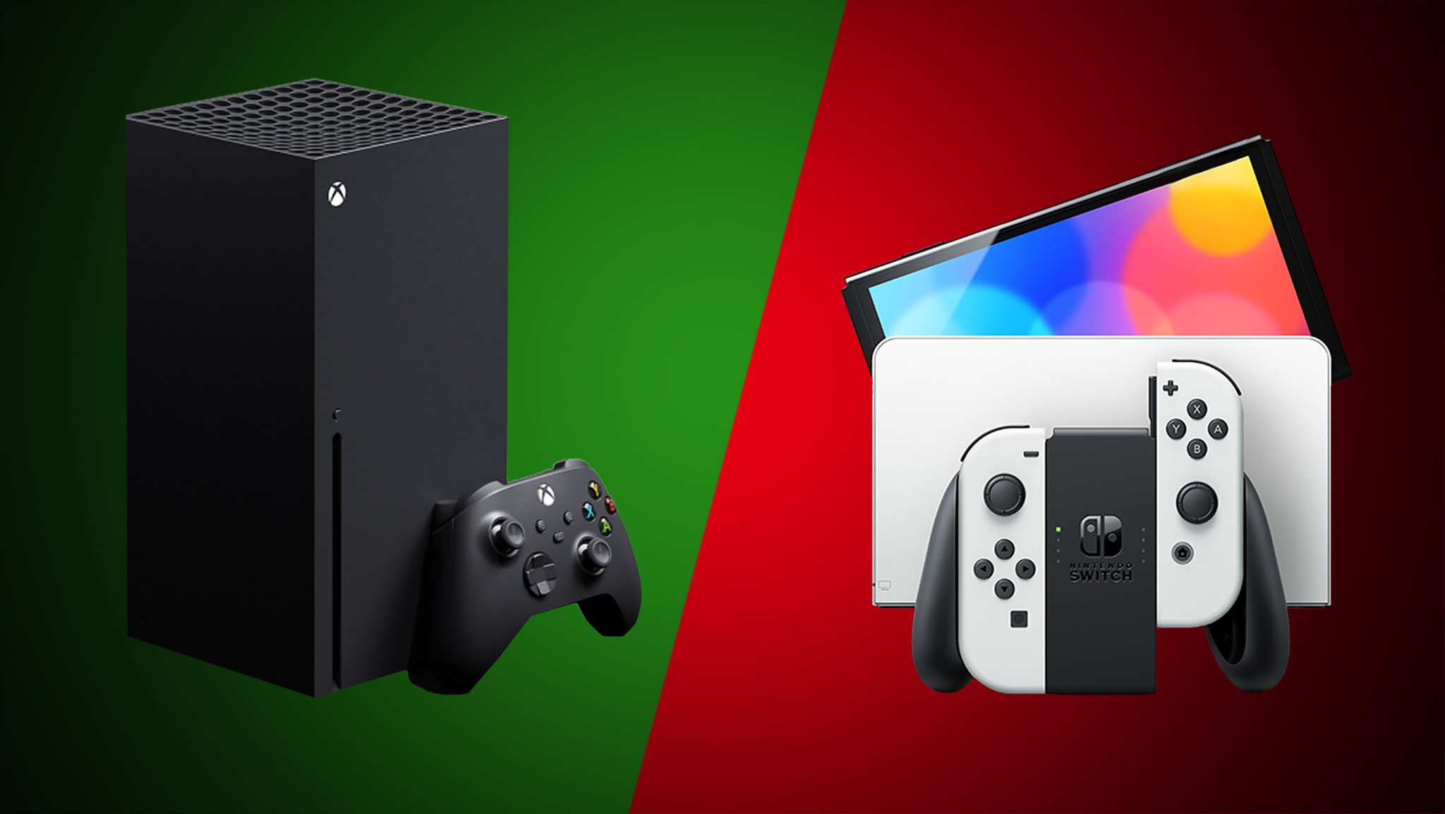 Xbox Series X против Nintendo Switch Oled