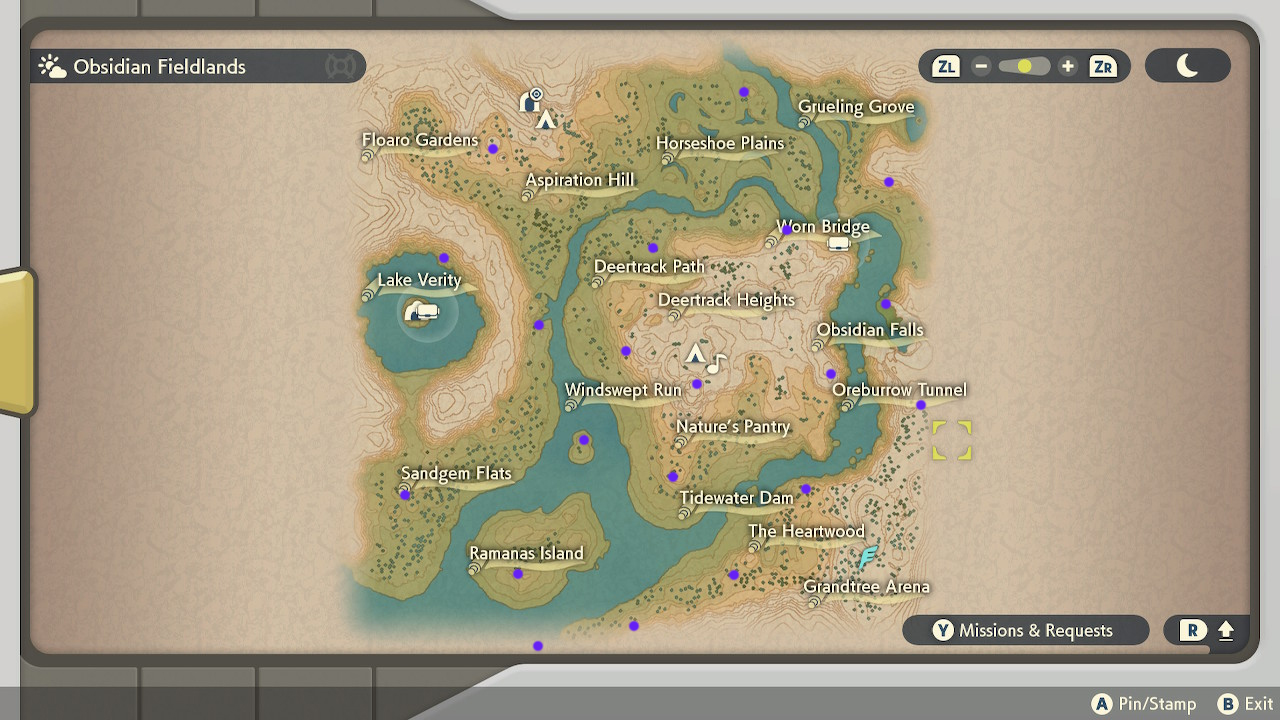 Pokemon Legends Arcues Wisp Map Obsidian Fieldlands