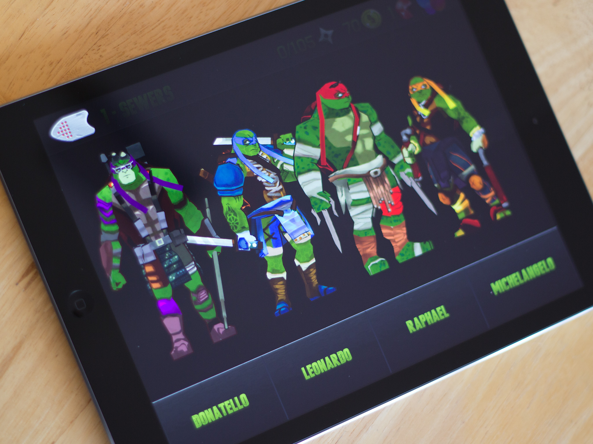 Teenage Mutant Ninja Turtles on iPad