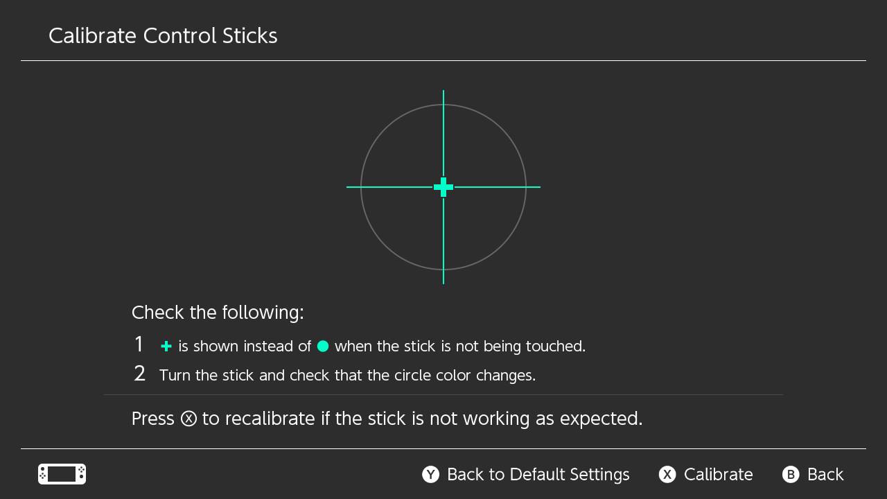 Nintendo Switch Joy-Con check analog stick working