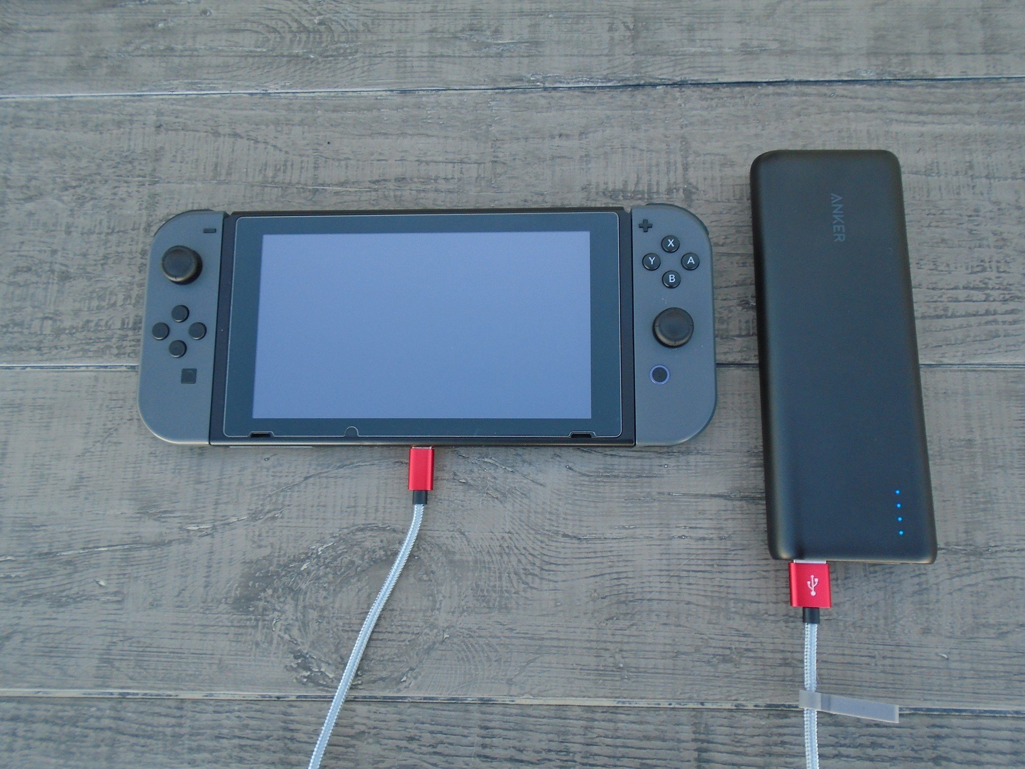 Nintendo Switch and Anker PowerCore