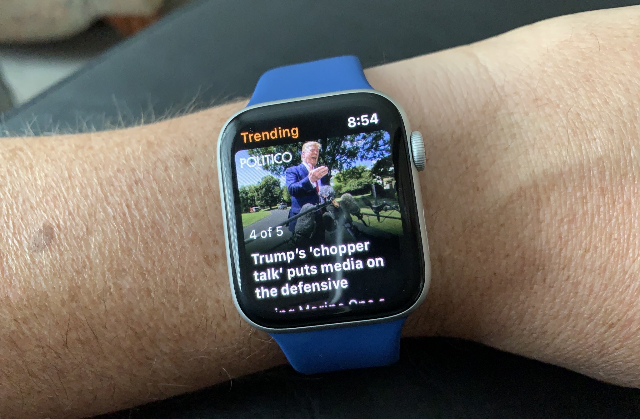 apple news on Apple Watch