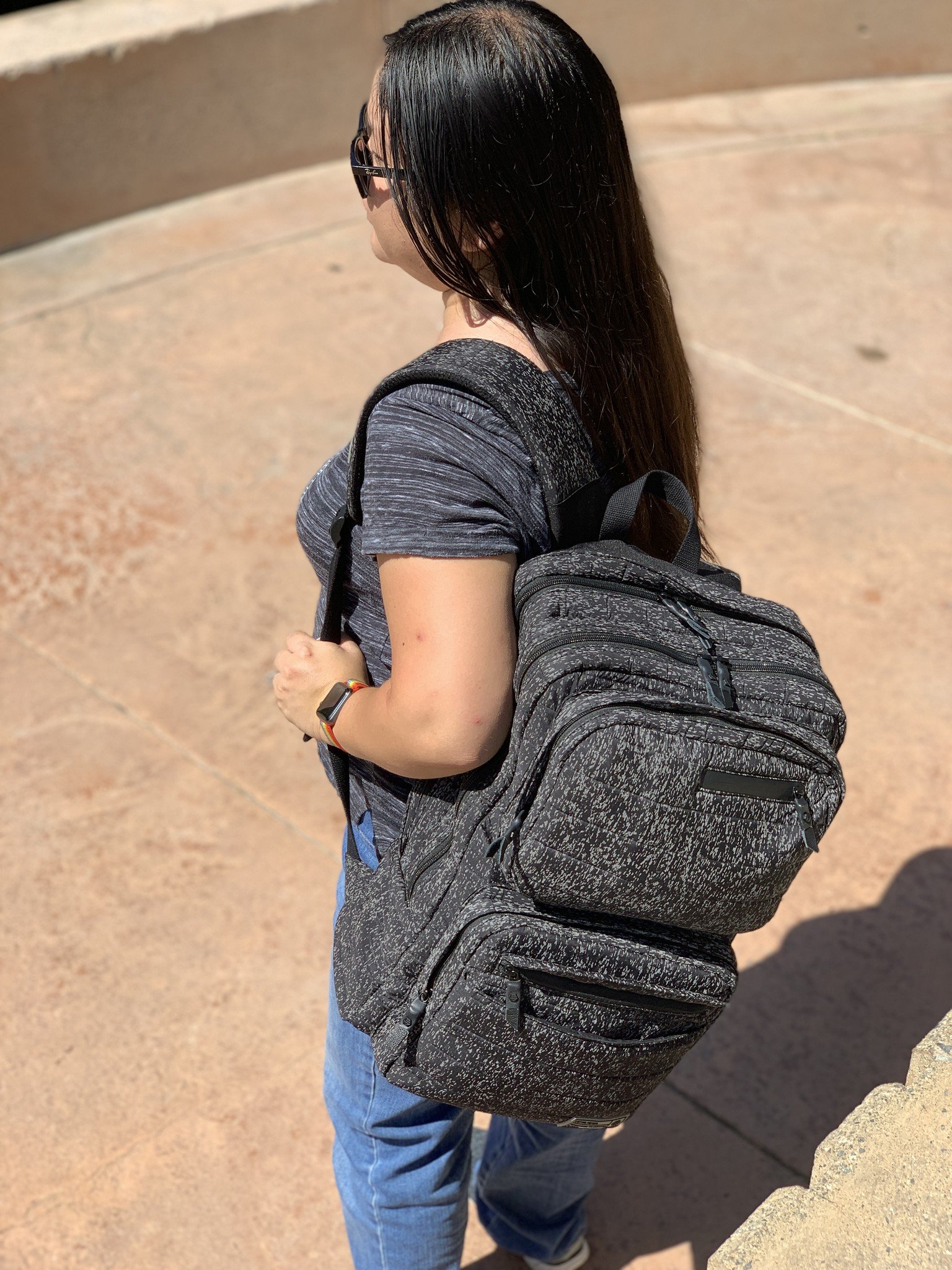 Christine with her HEX Patrol Backpack