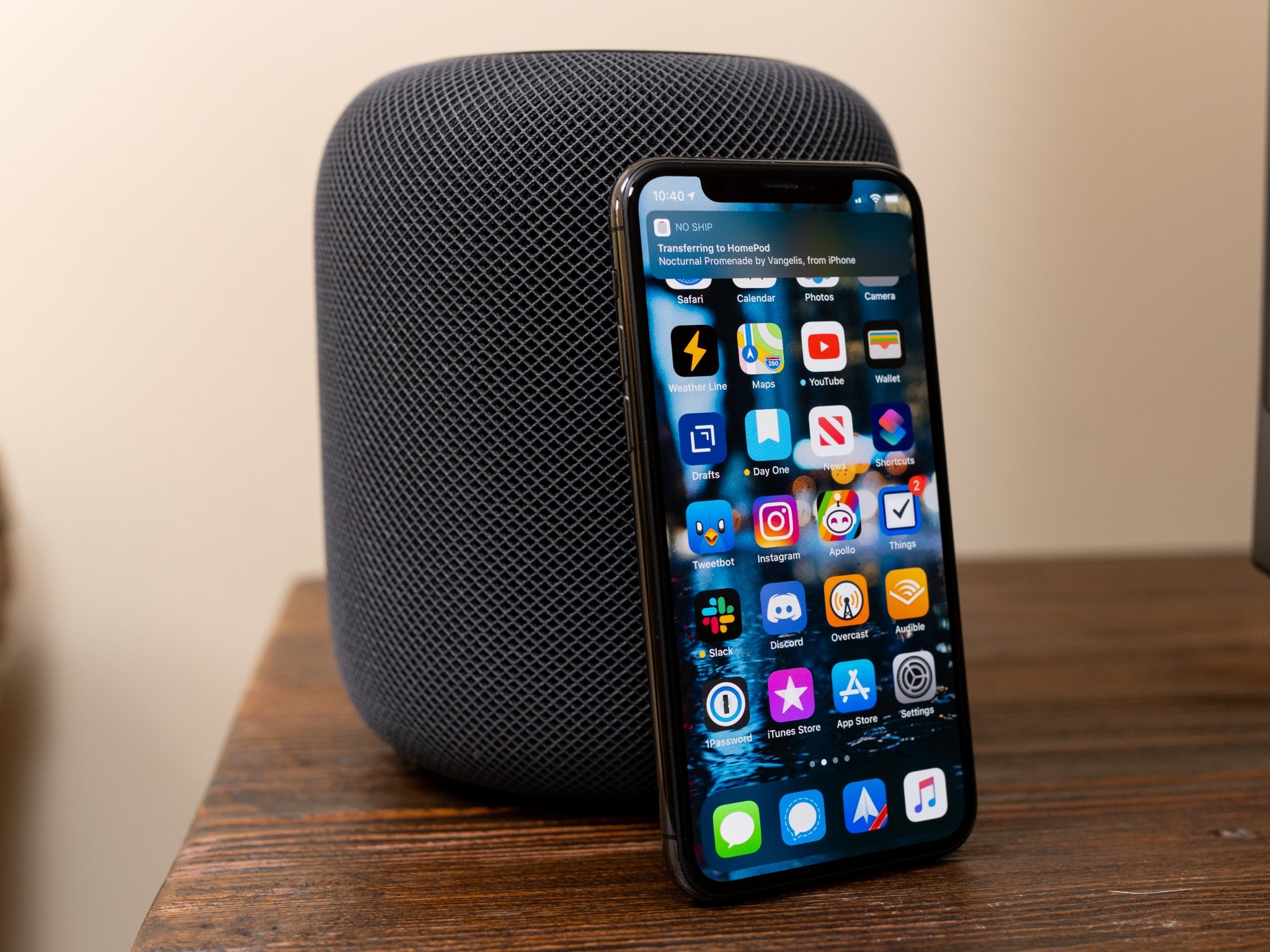 iPhone and HomePod