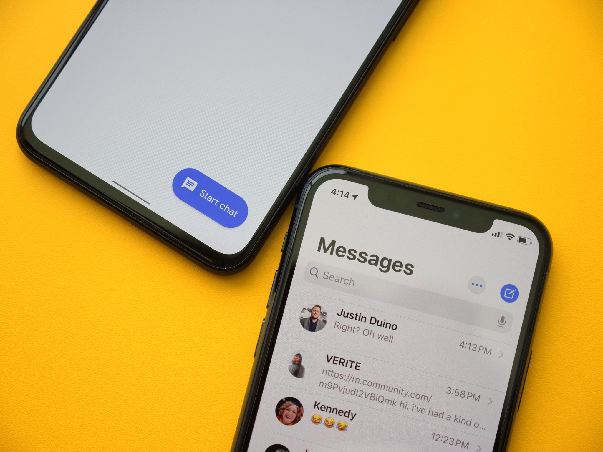 Google Messages and iMessage