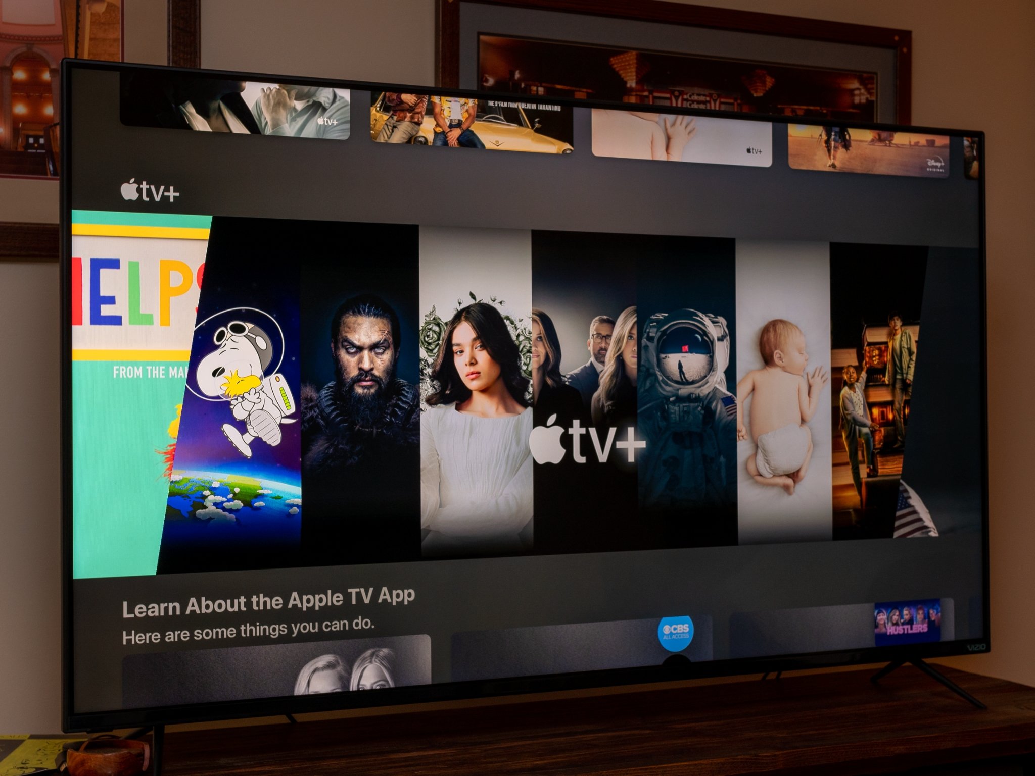Interface Apple TV+ Apple TV