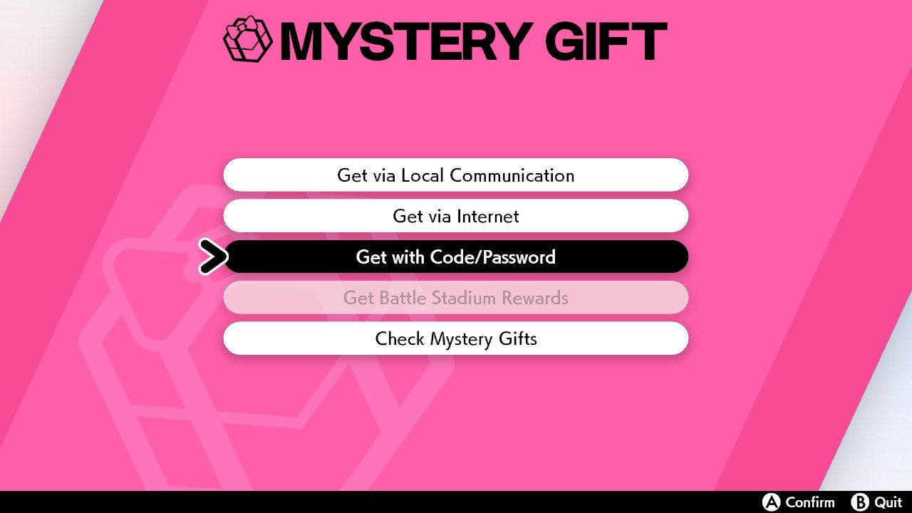 How to get a Mystery Gift