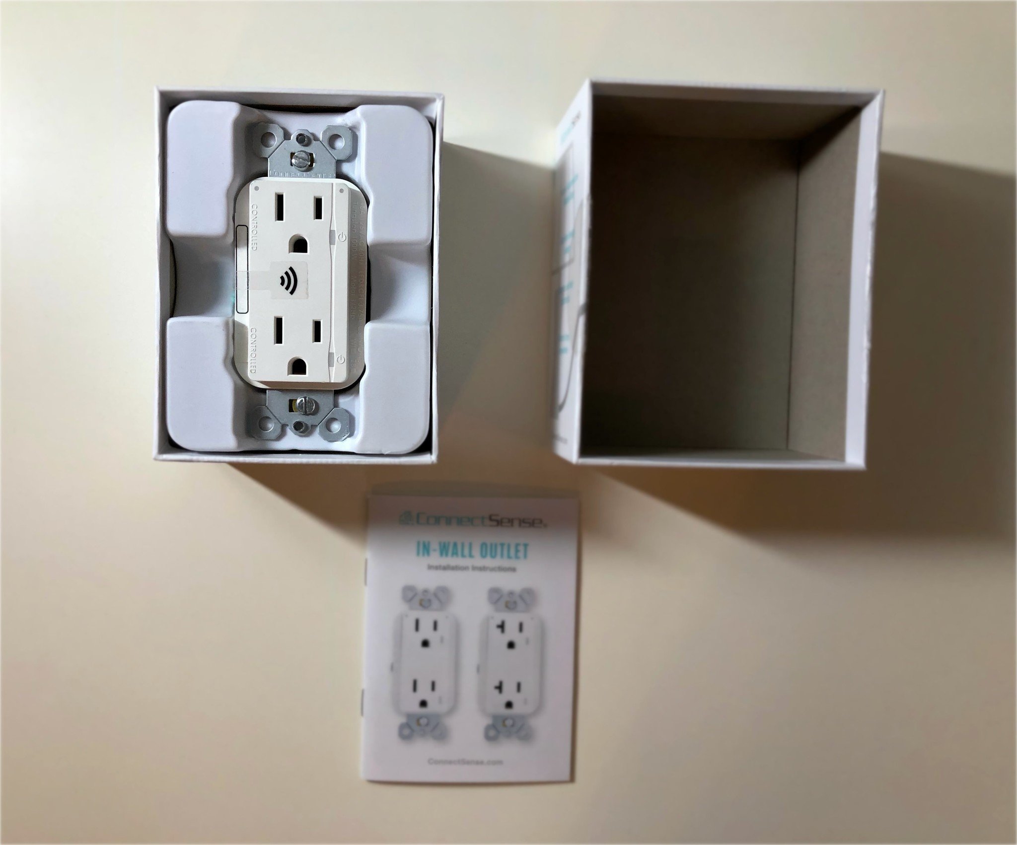 Connectsense Smart Inwall Outlet Unboxing