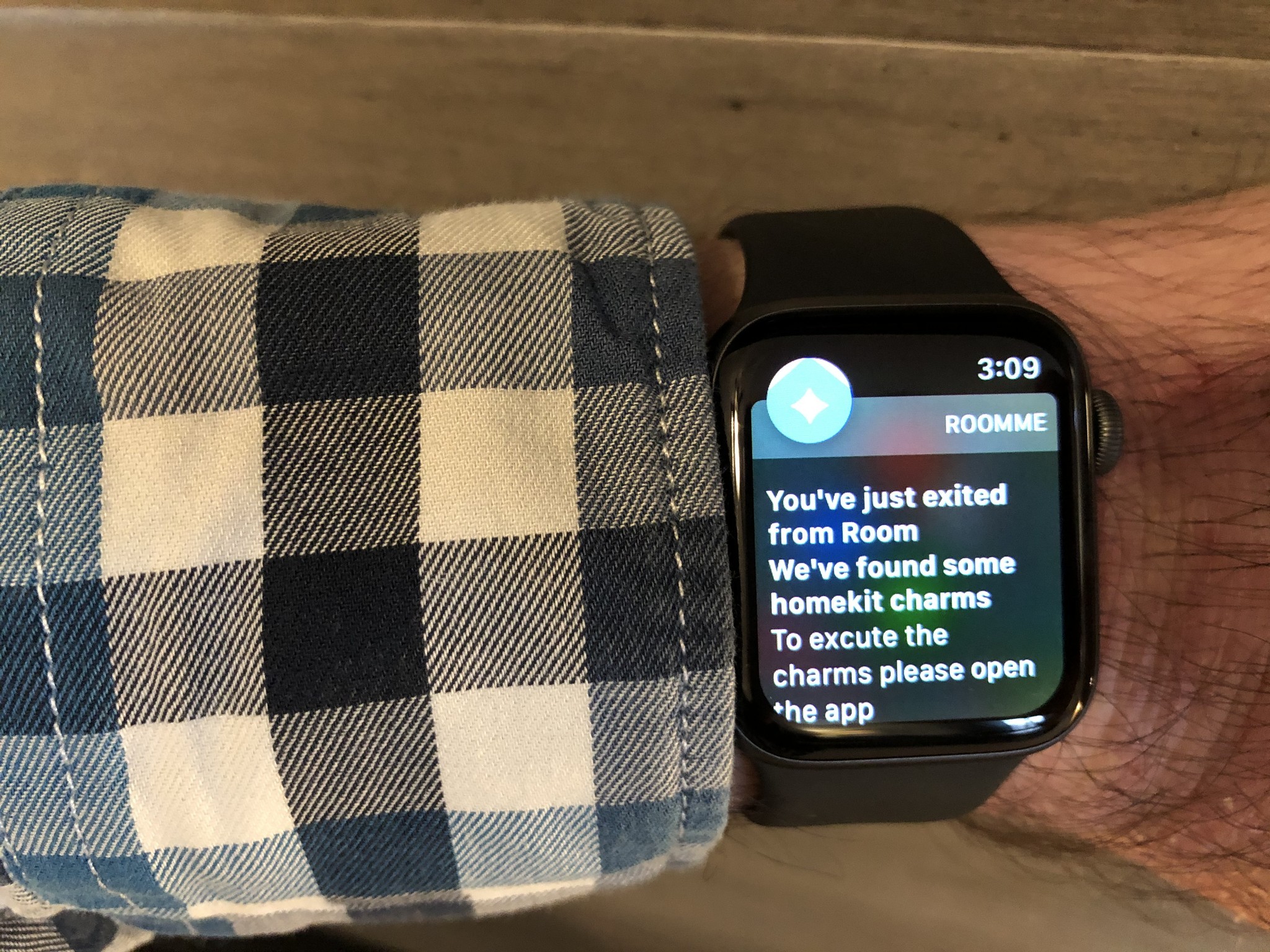 Roomme Sensor Apple Watch Notification