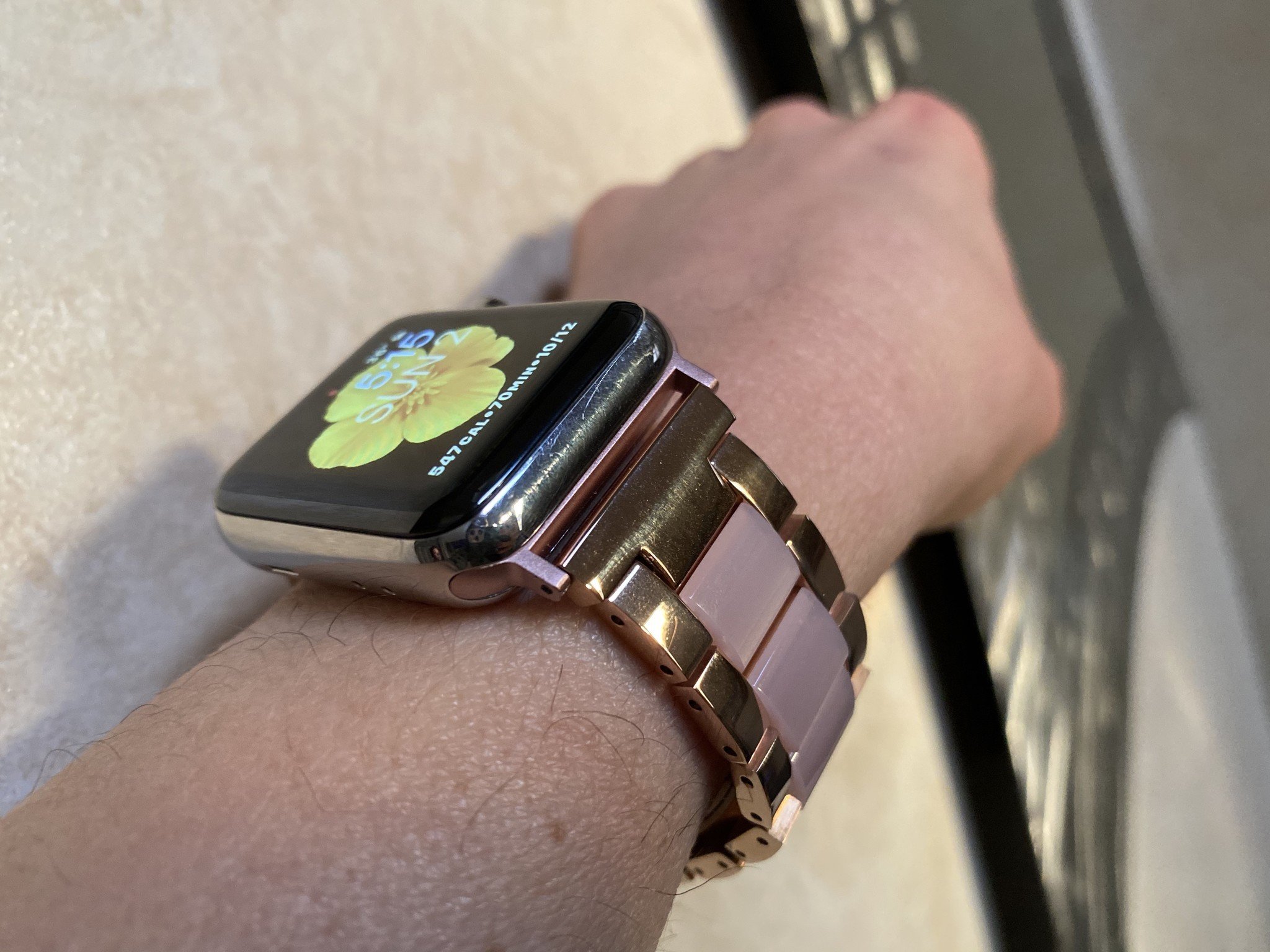 Wearlizer Stainless Steel and Resin Apple Watch Band