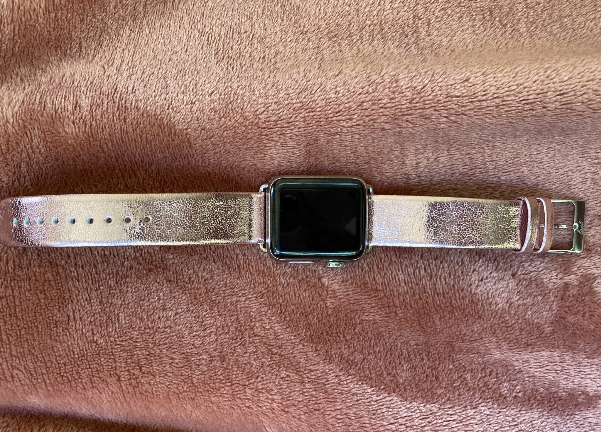 LAUT METALLIC Leather Strap for Apple Watch
