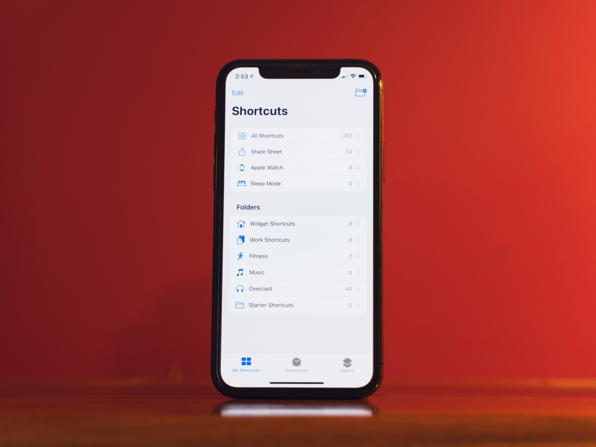 Folders in Shortcuts is about more than just organization