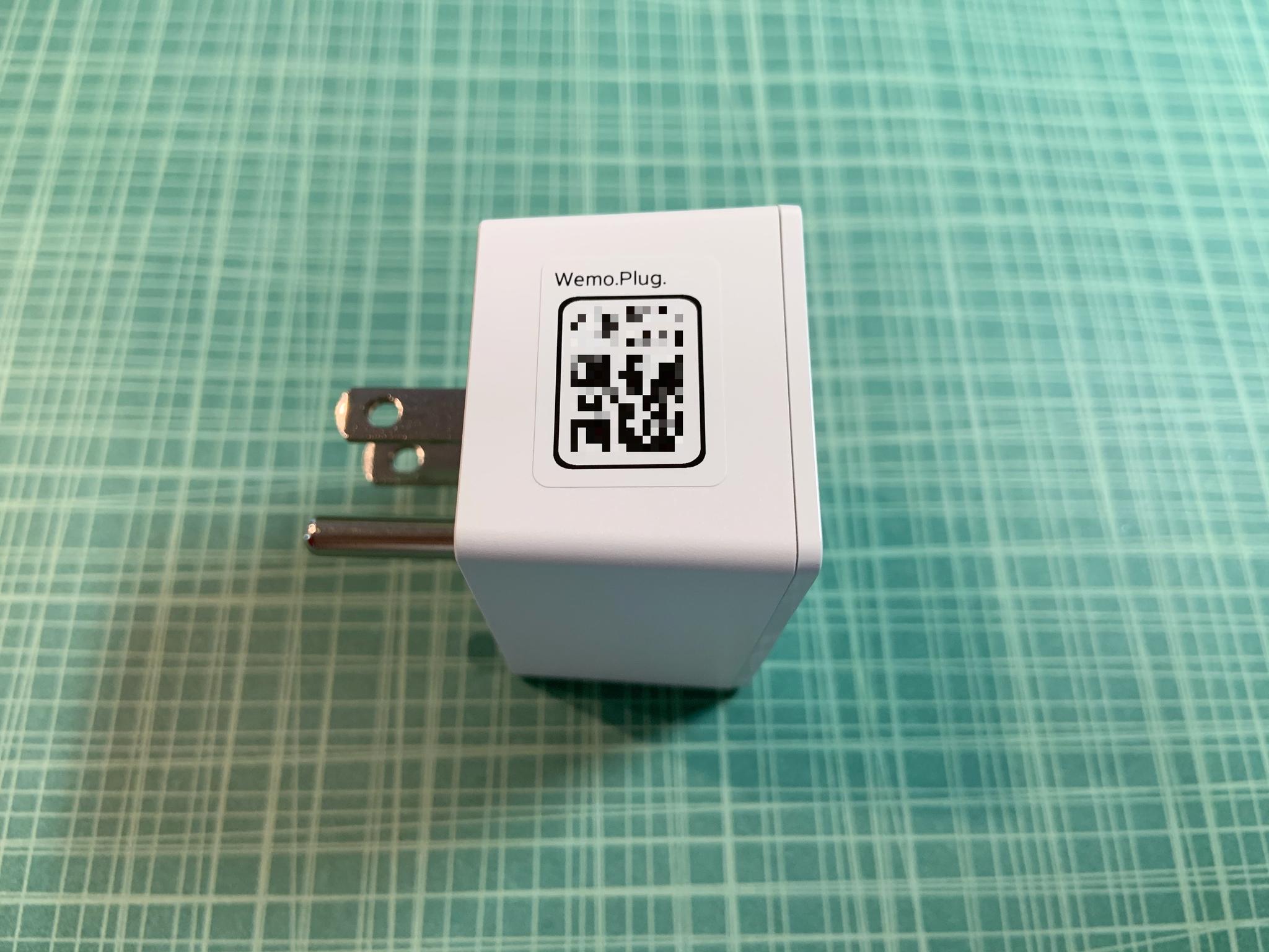 Wemo Smart Wifi Plug HomeKit pairing code view