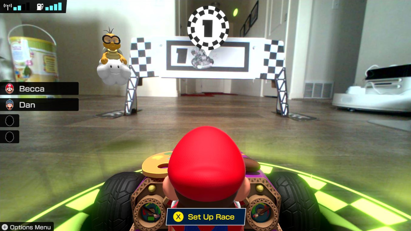 Mario Kart Live Player1 Set Up Race
