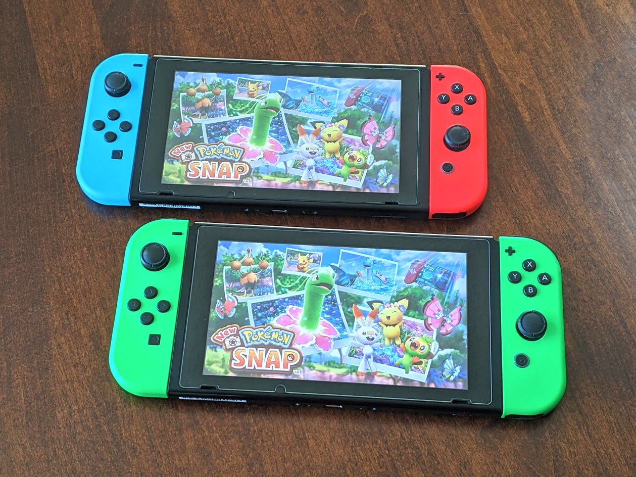 Two Nintendo Switch Consoles Pokemon Snap