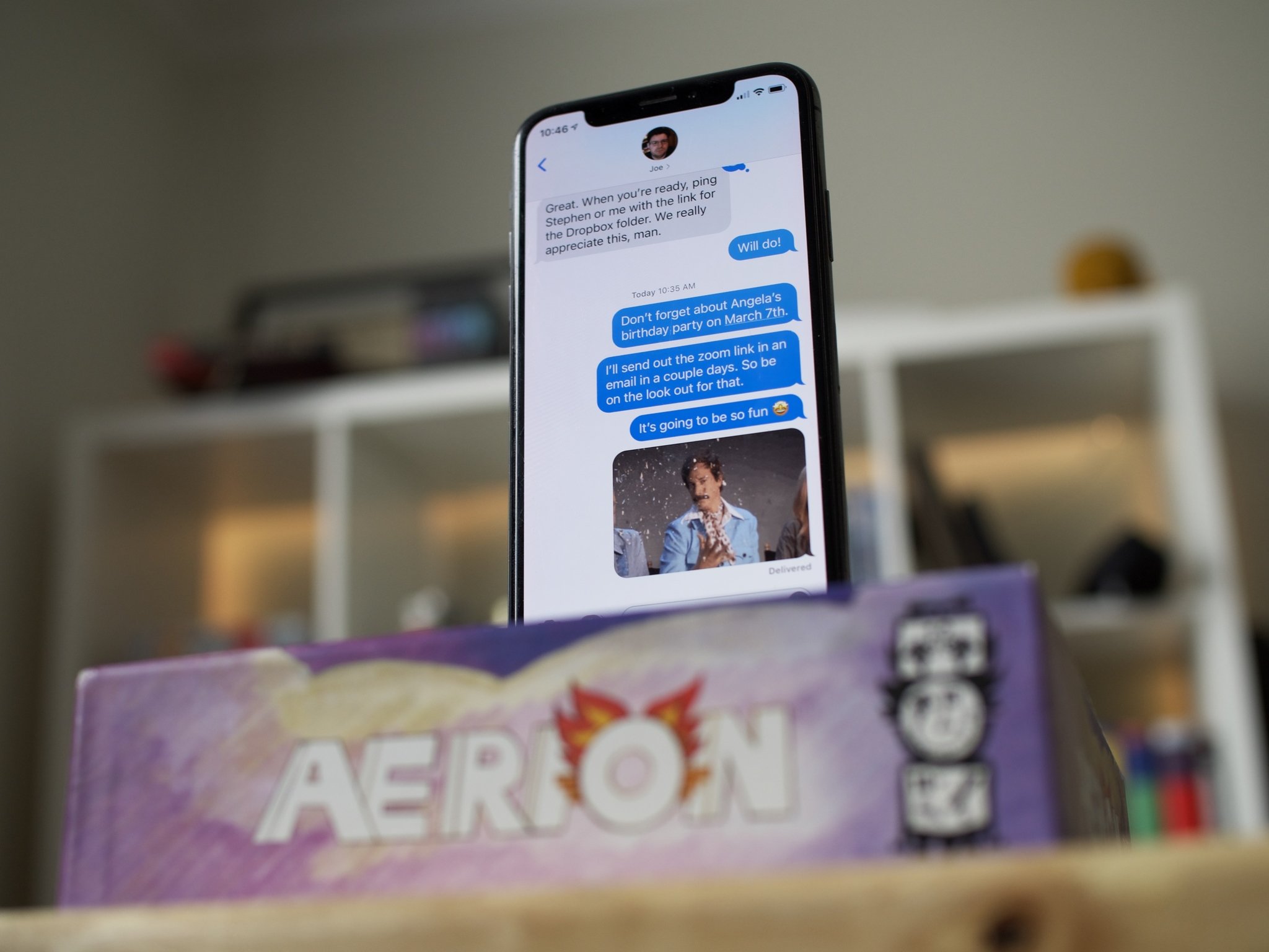 iMessage thread on iPhone in iOS 14     