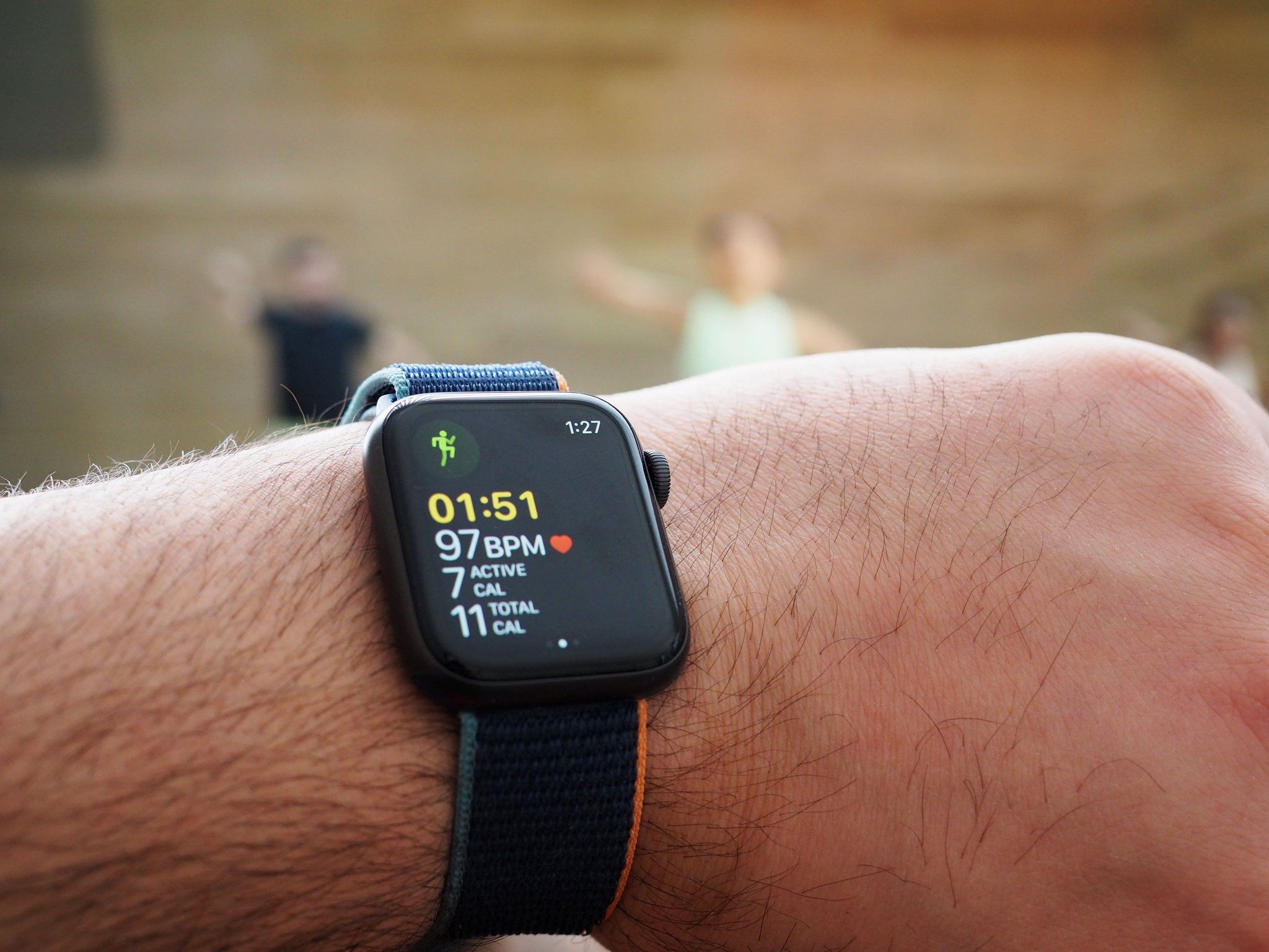 Entraînement Apple Fitness+ sur Apple Watch.